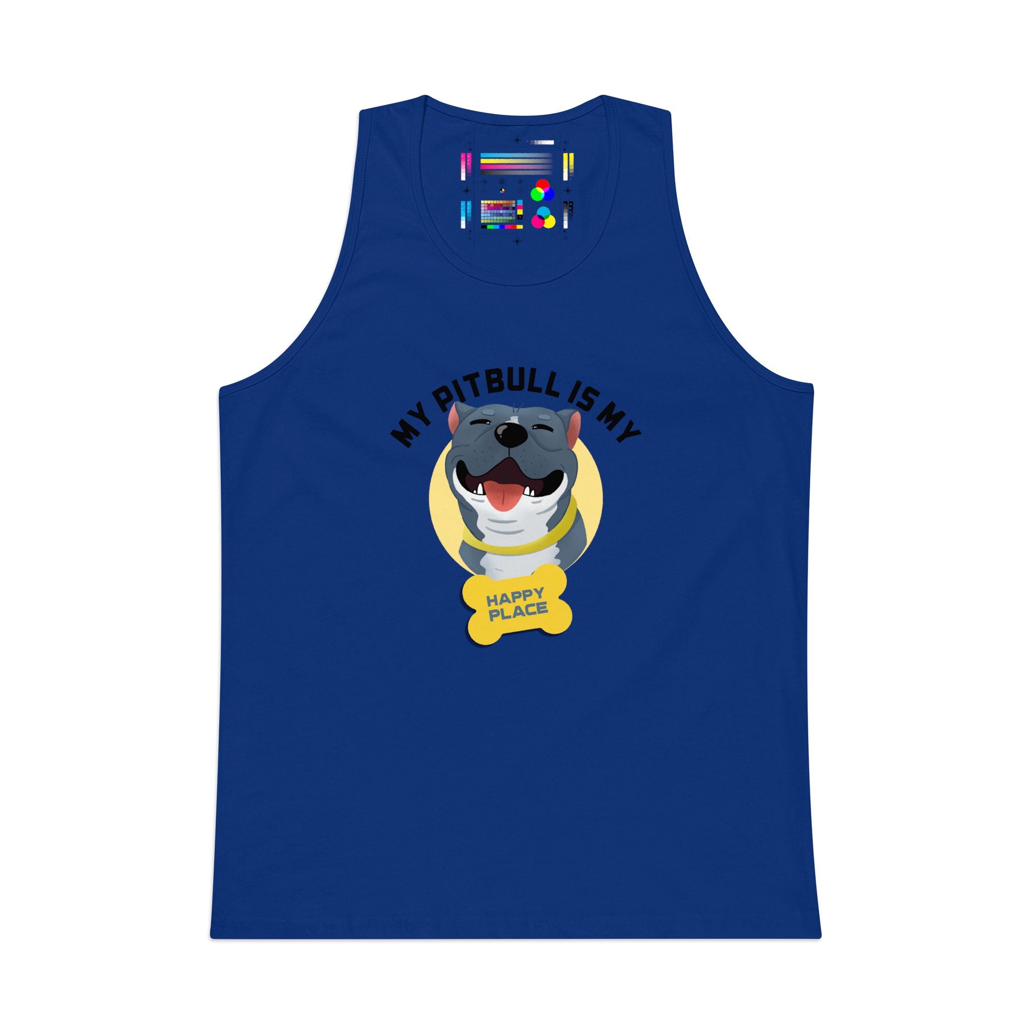 My Pitbull Is My Happy Place Tank | Pitbull Dog Tank Top