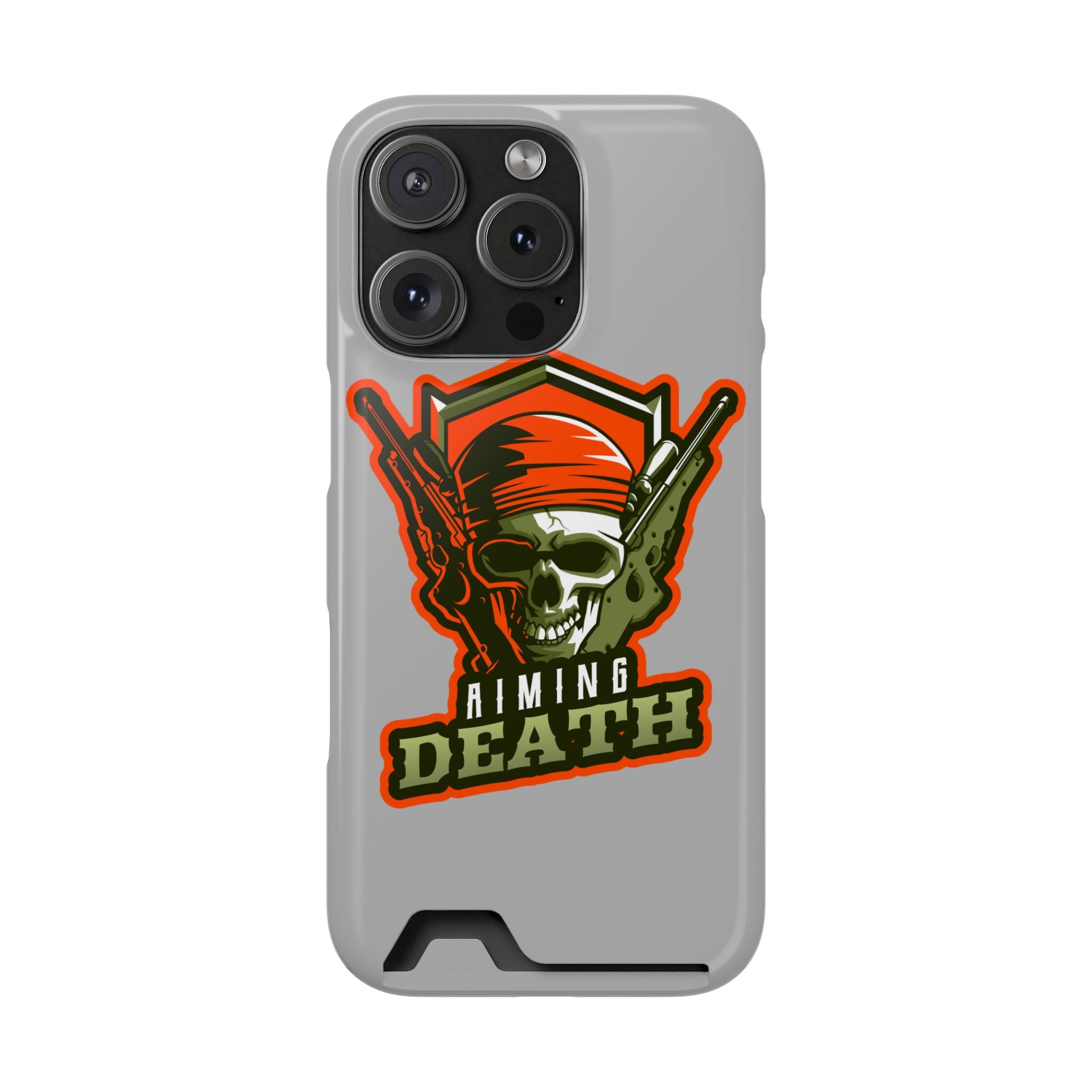 Skull with Bandana and Guns Phone Case