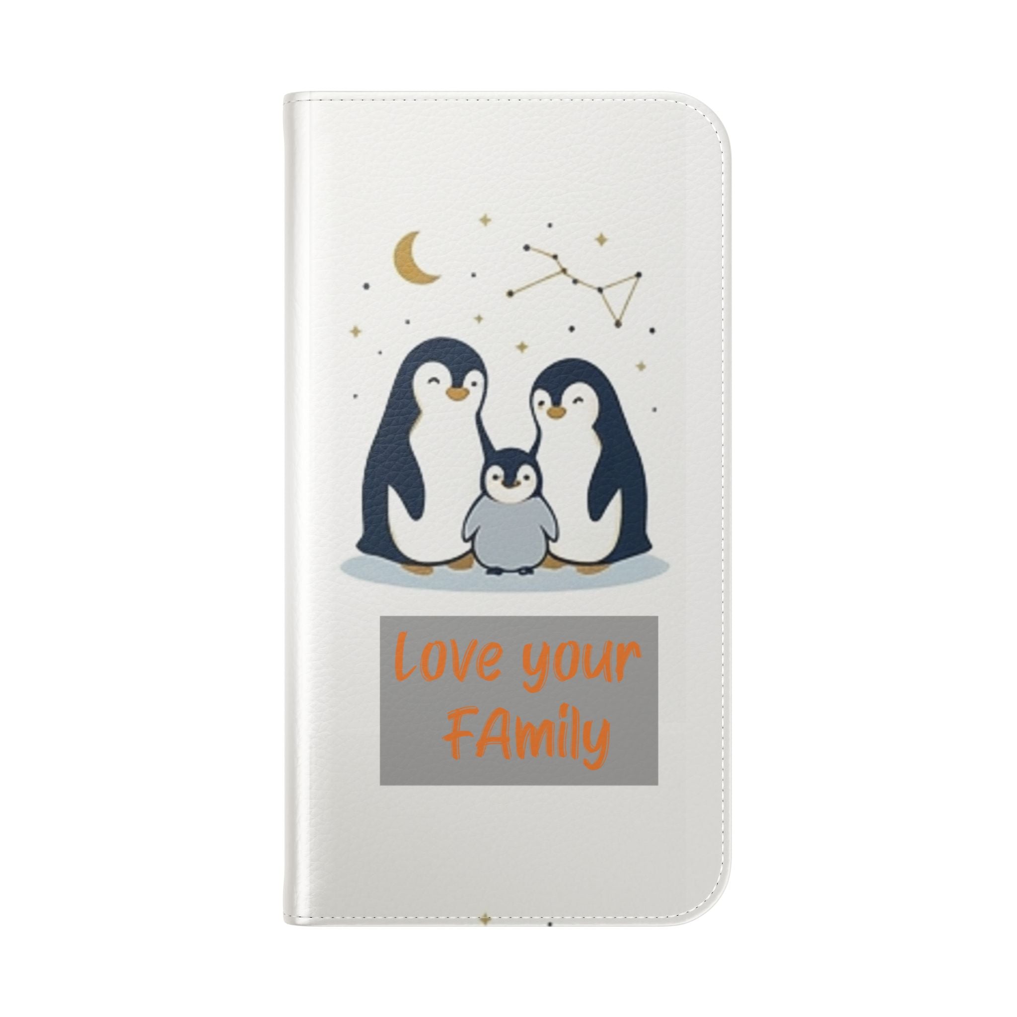 Penguin Family Love Phone flip case