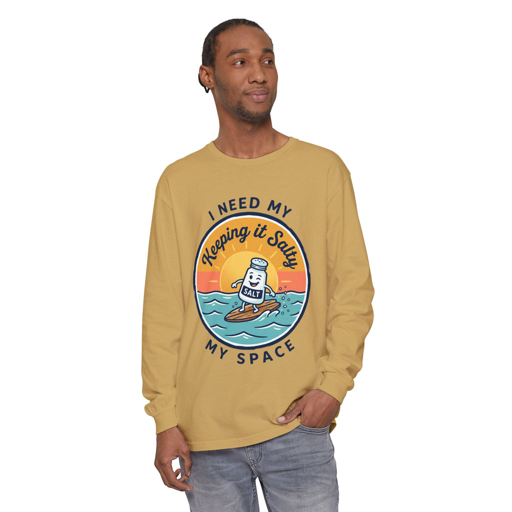 Keeping It Salty surf salt shaker illustration Long Sleeve T-Shirt | Summer beach vibes