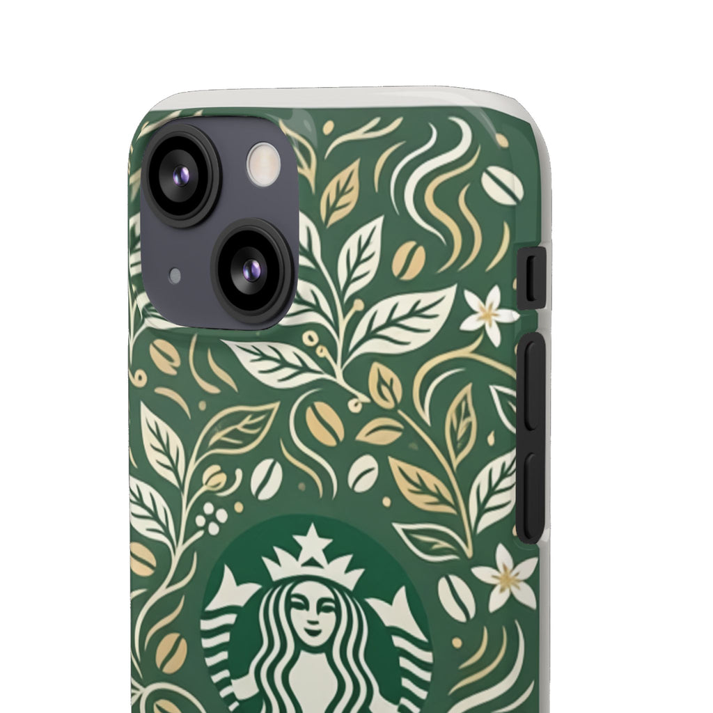 Starbucks Logo Phone Case | Green Coffee Shop iPhone Case