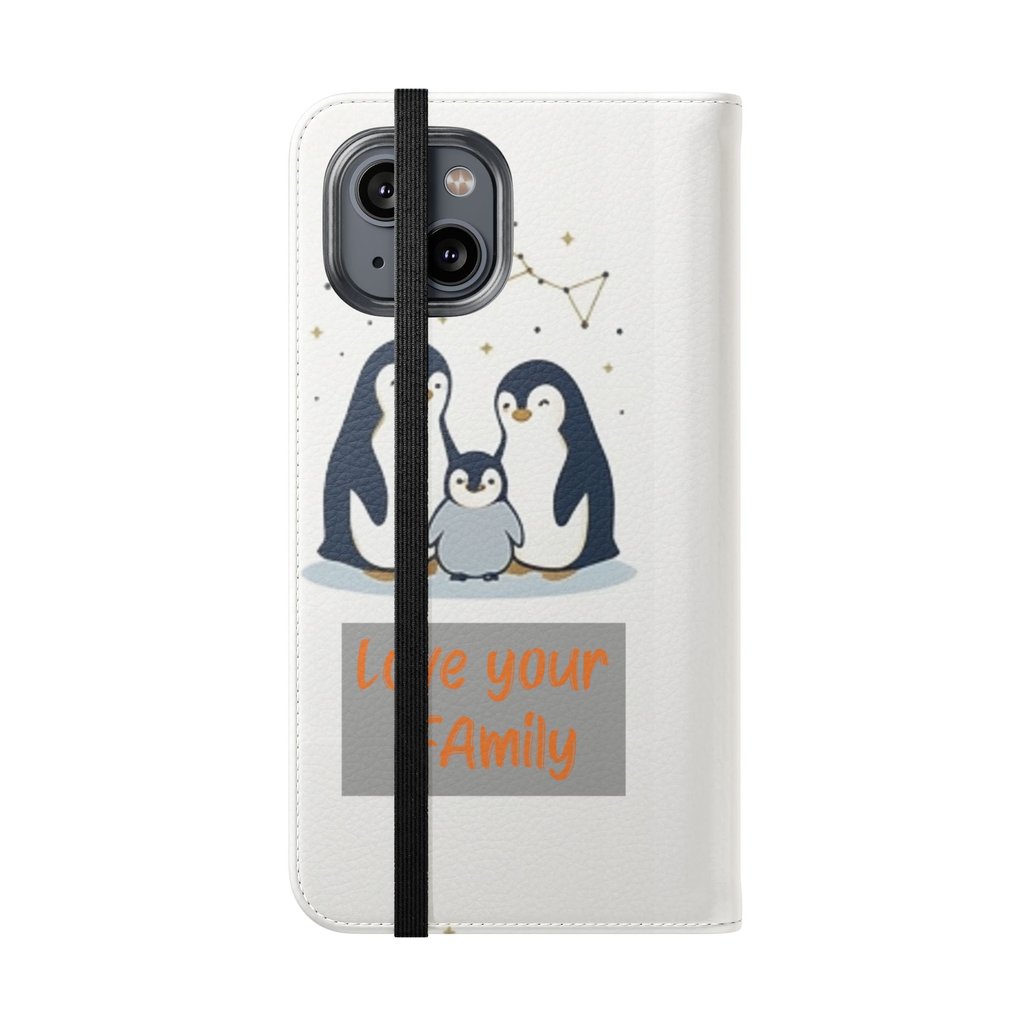 Penguin Family Love Phone flip case