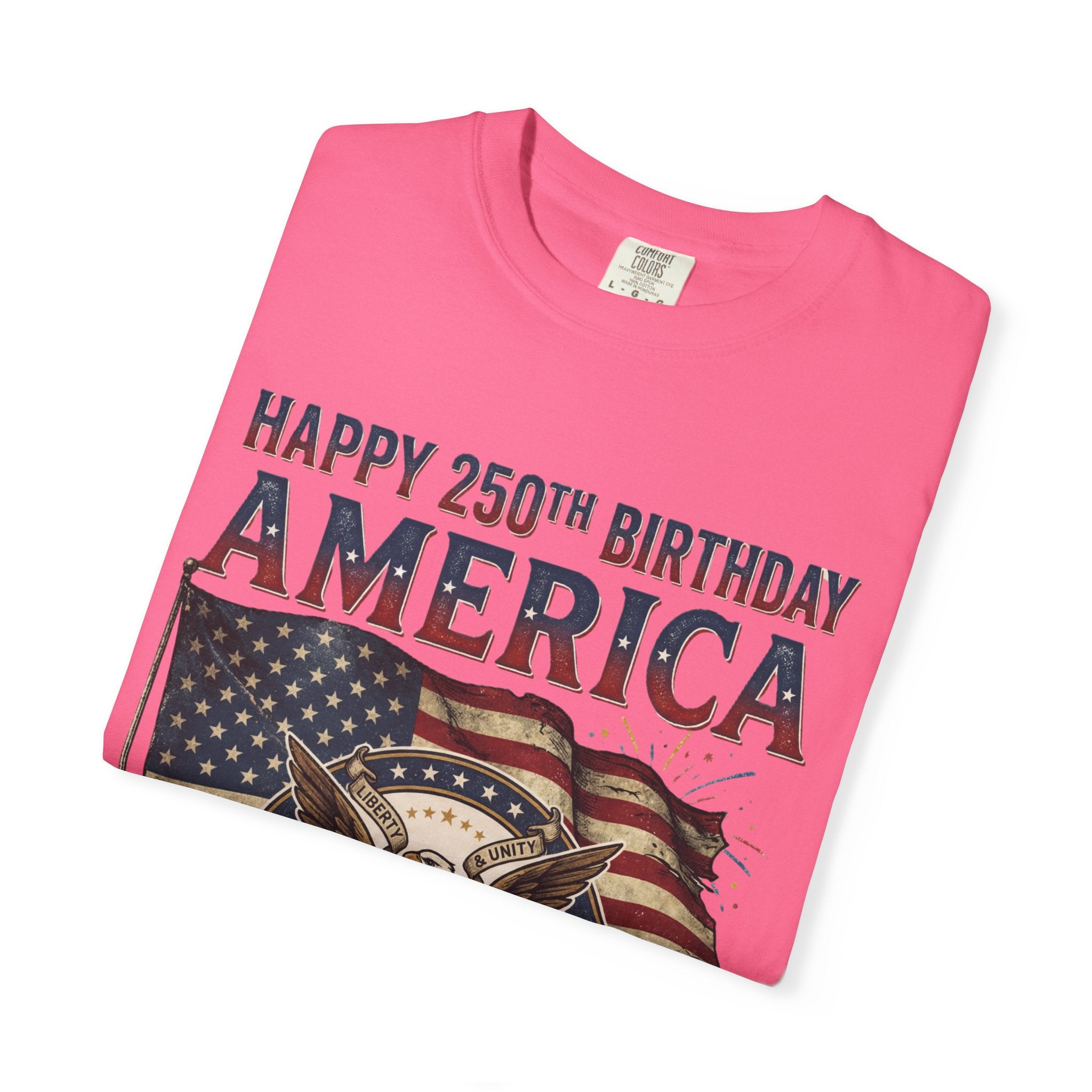 America 250th Anniversary T-Shirt — "Happy 250th Birthday America" Patriotic Tee (1776–2026)