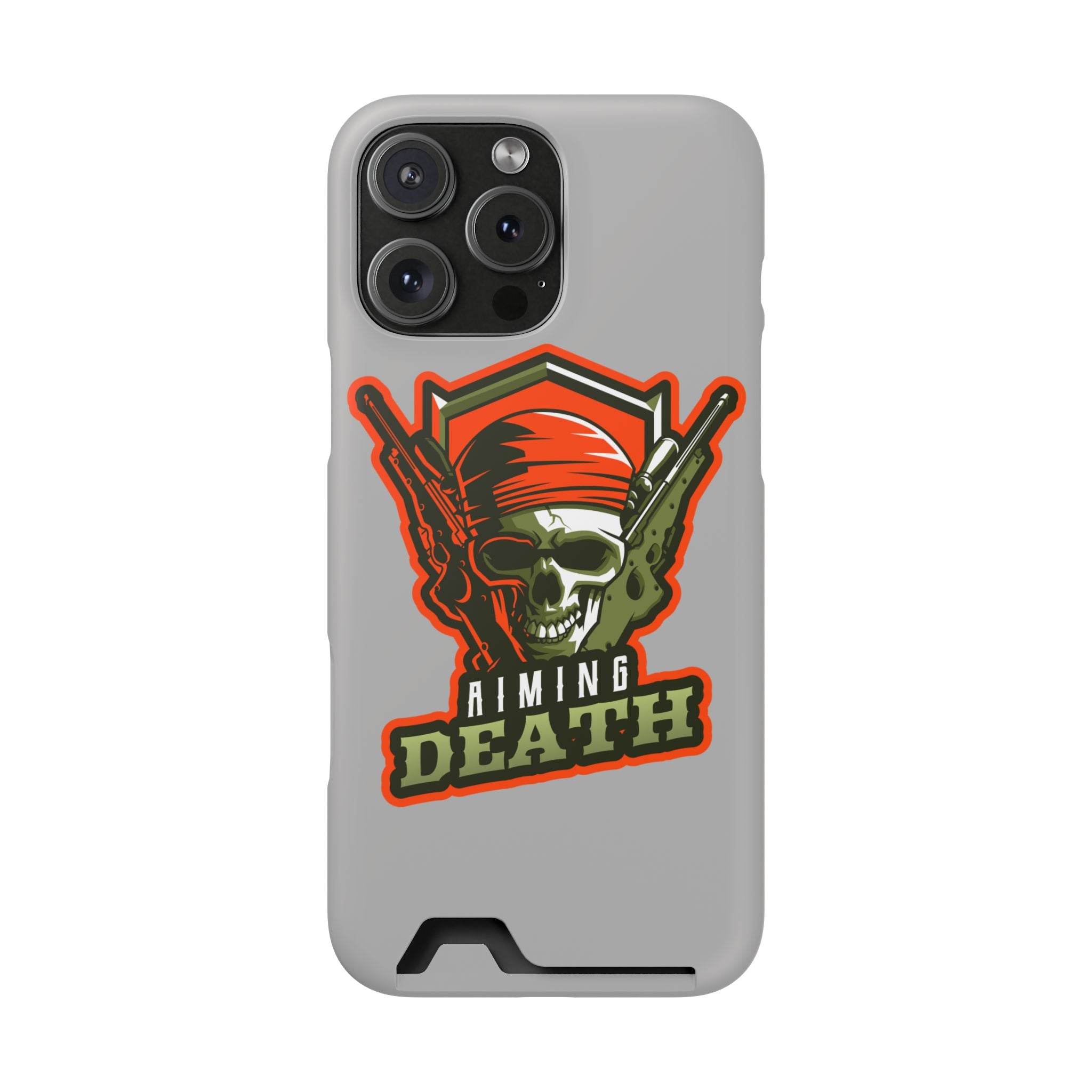 Skull with Bandana and Guns Phone Case