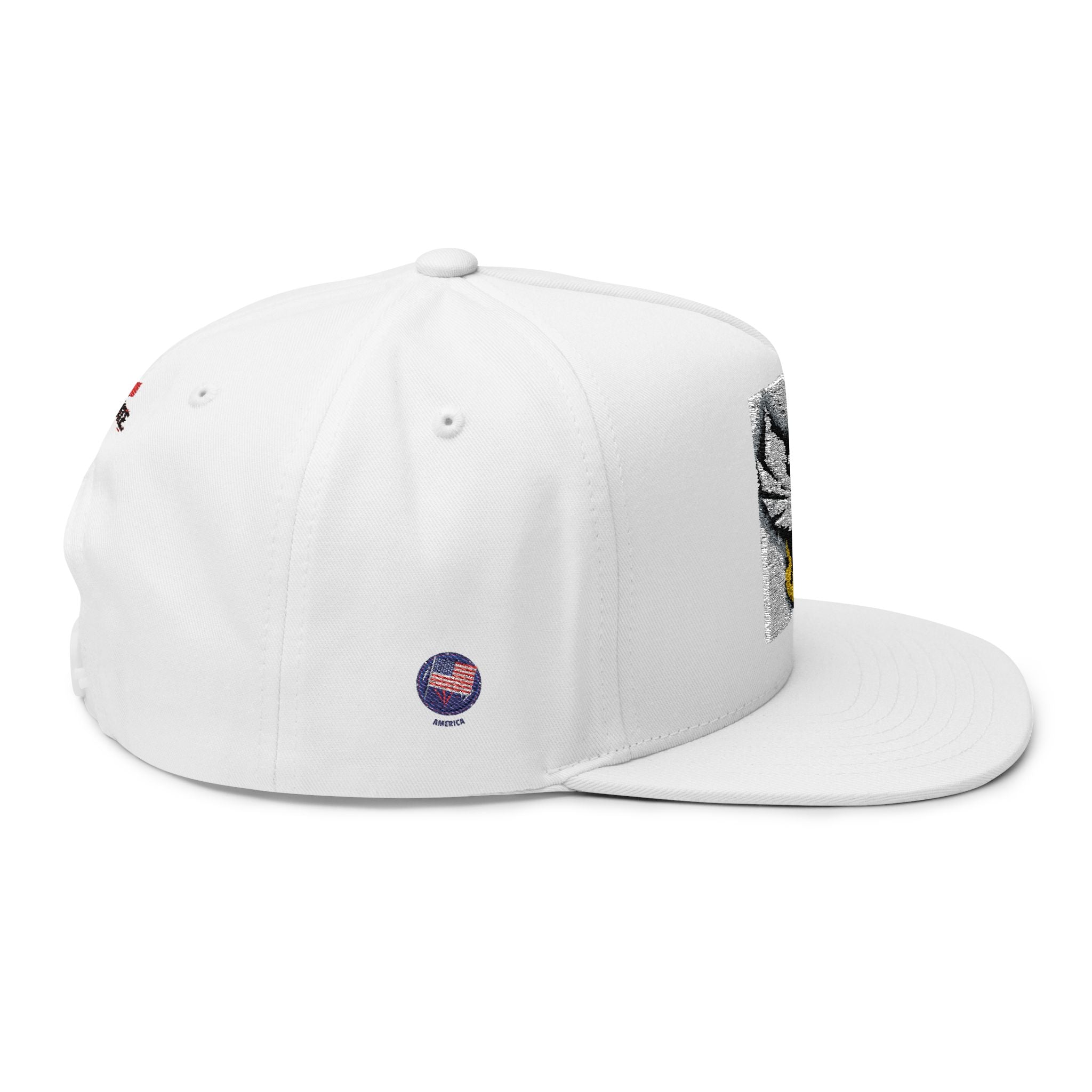 Embroidered Flat Bill Cap — Bold Eagle Logo