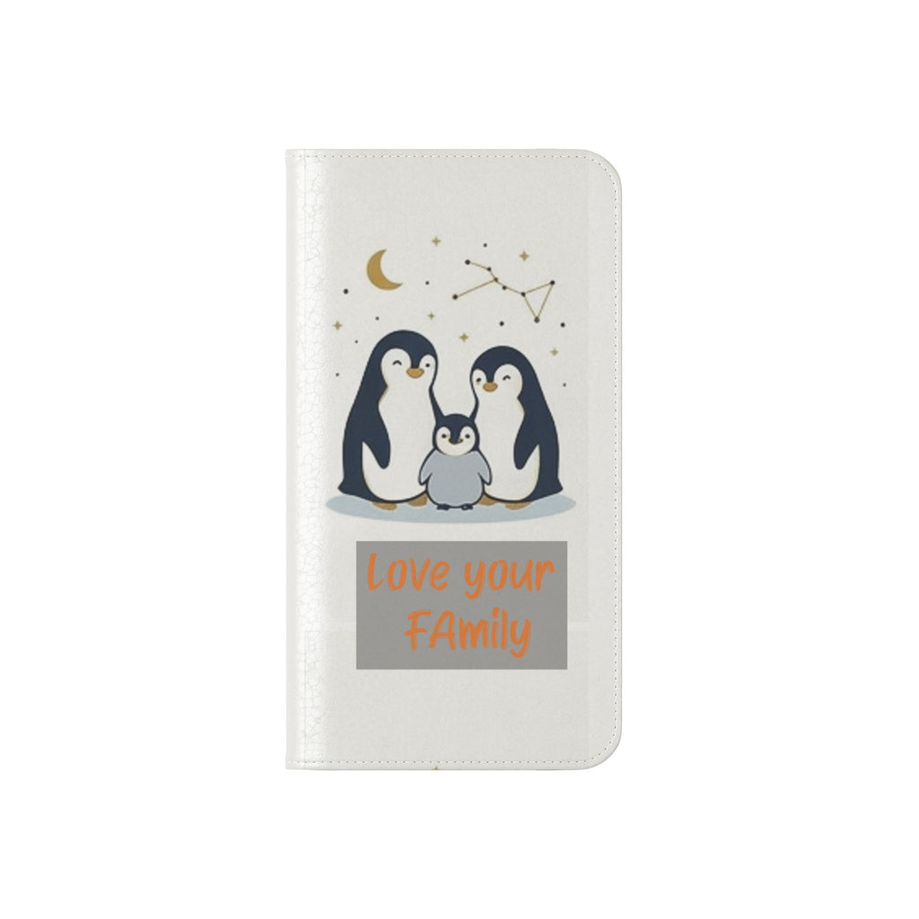 Penguin Family Love Phone flip case