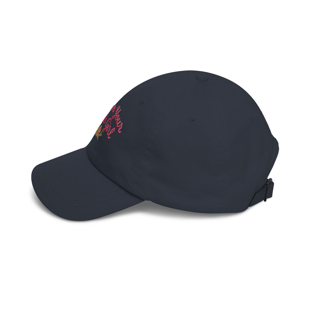 Dad Cap — "Forever Your Little Girl" Embroidered Floral Hat