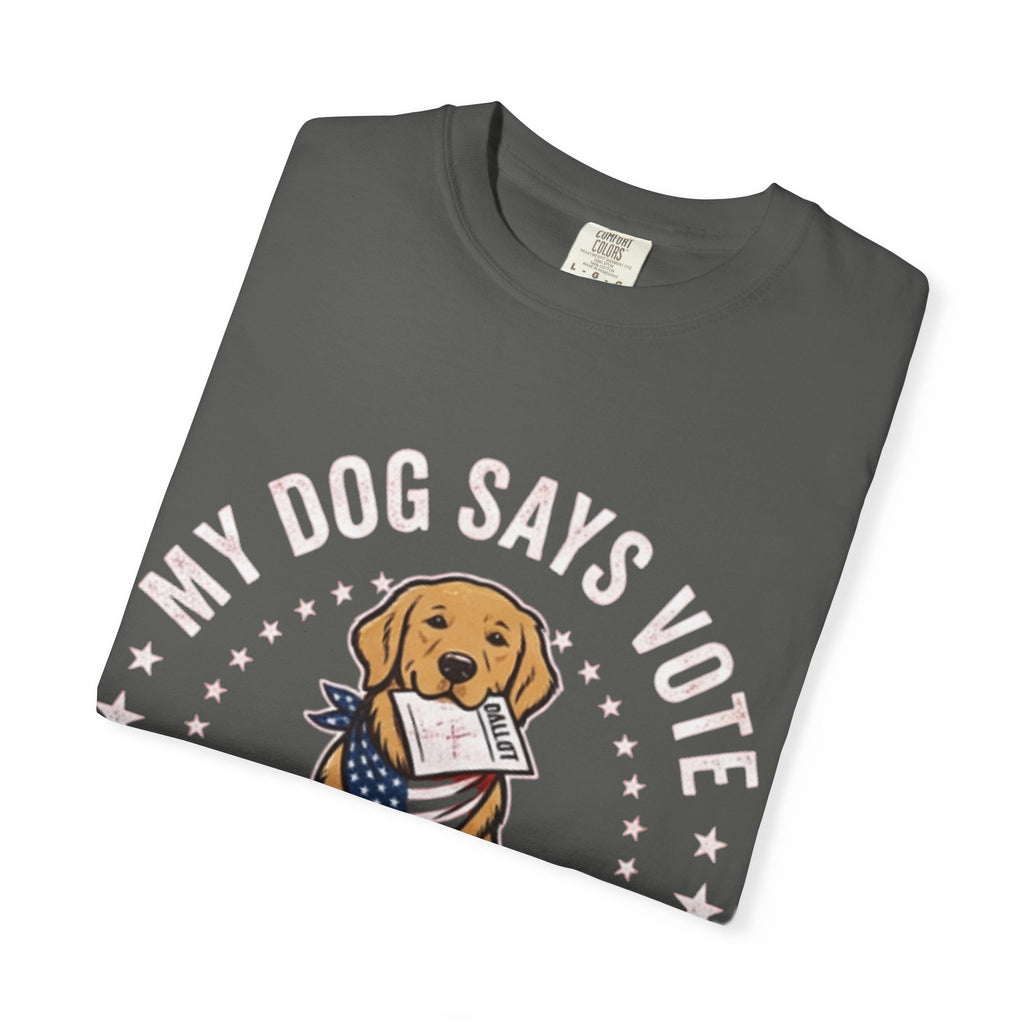 My Dog Says Vote Make America Great Again T-Shirt | Golden Retriever, Patriotic