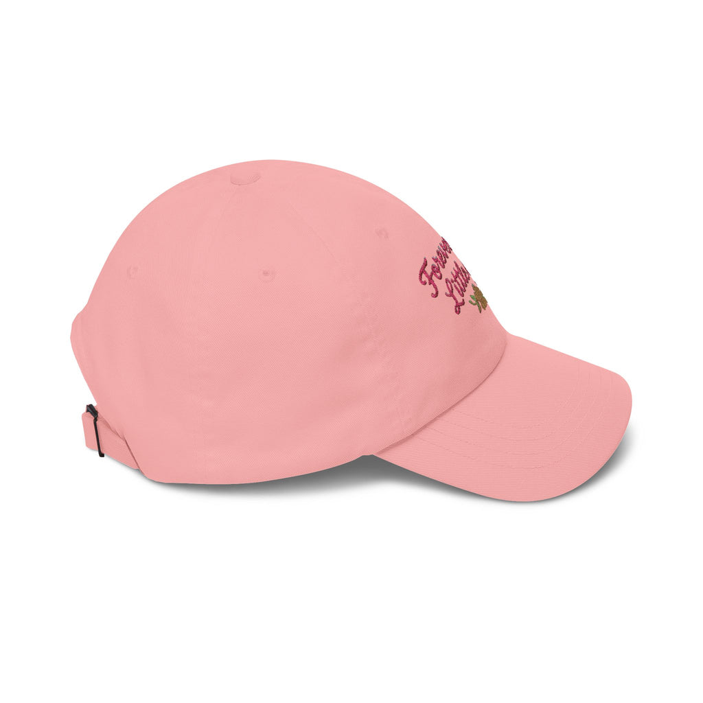 Dad Cap — "Forever Your Little Girl" Embroidered Floral Hat
