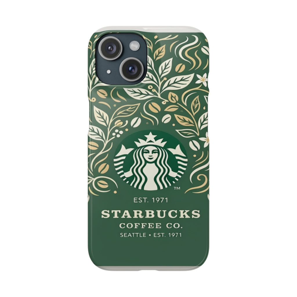 Starbucks Logo Phone Case | Green Coffee Shop iPhone Case