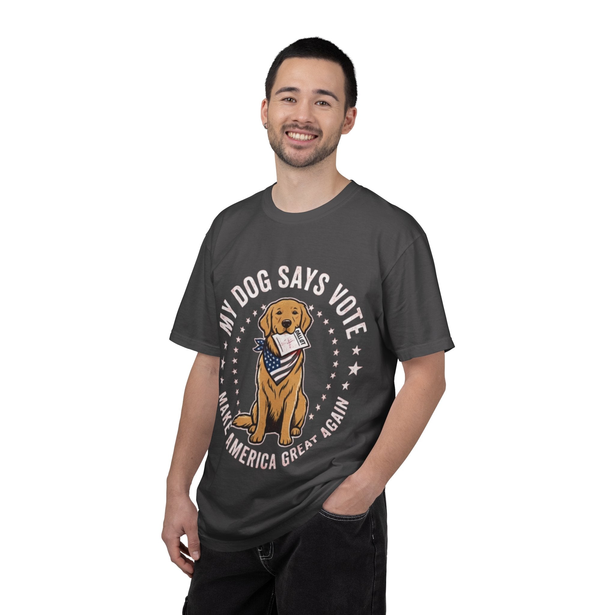 My Dog Says Vote Make America Great Again T-Shirt | Golden Retriever, Patriotic