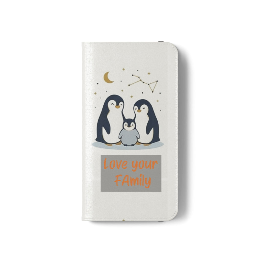 Penguin Family Love Phone flip case