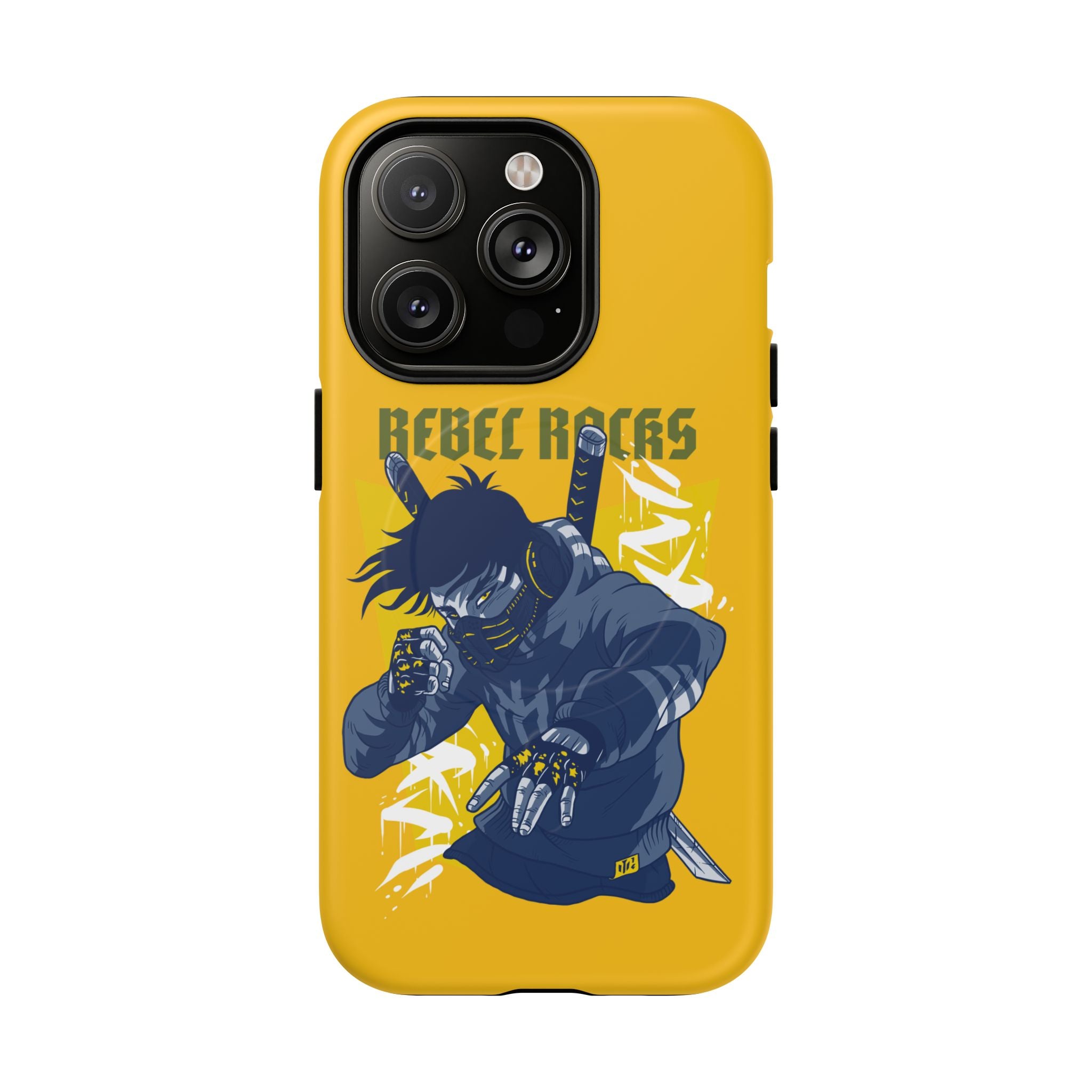 Rebel Ninja Illustration Phone Case | Tough Magnetic Case