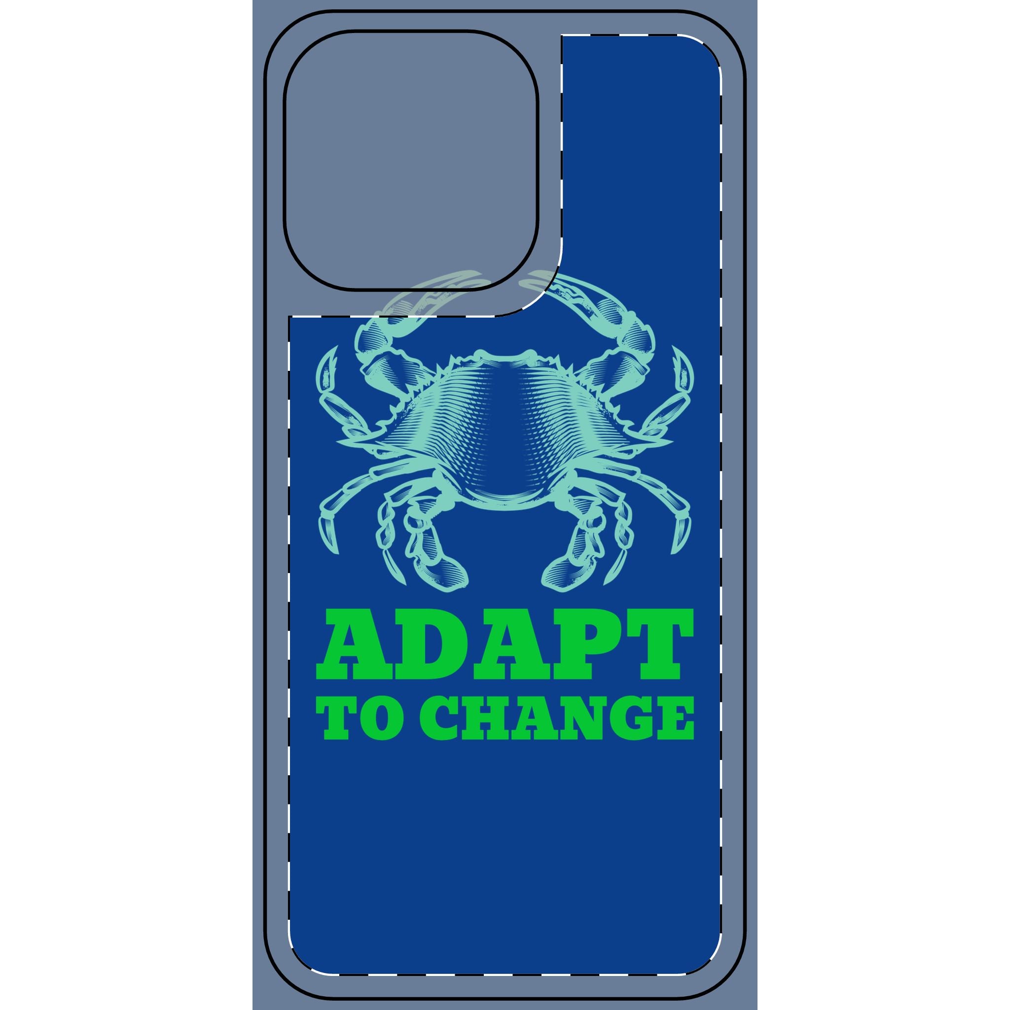 Crab illustration Adapt to Change Phone Cover