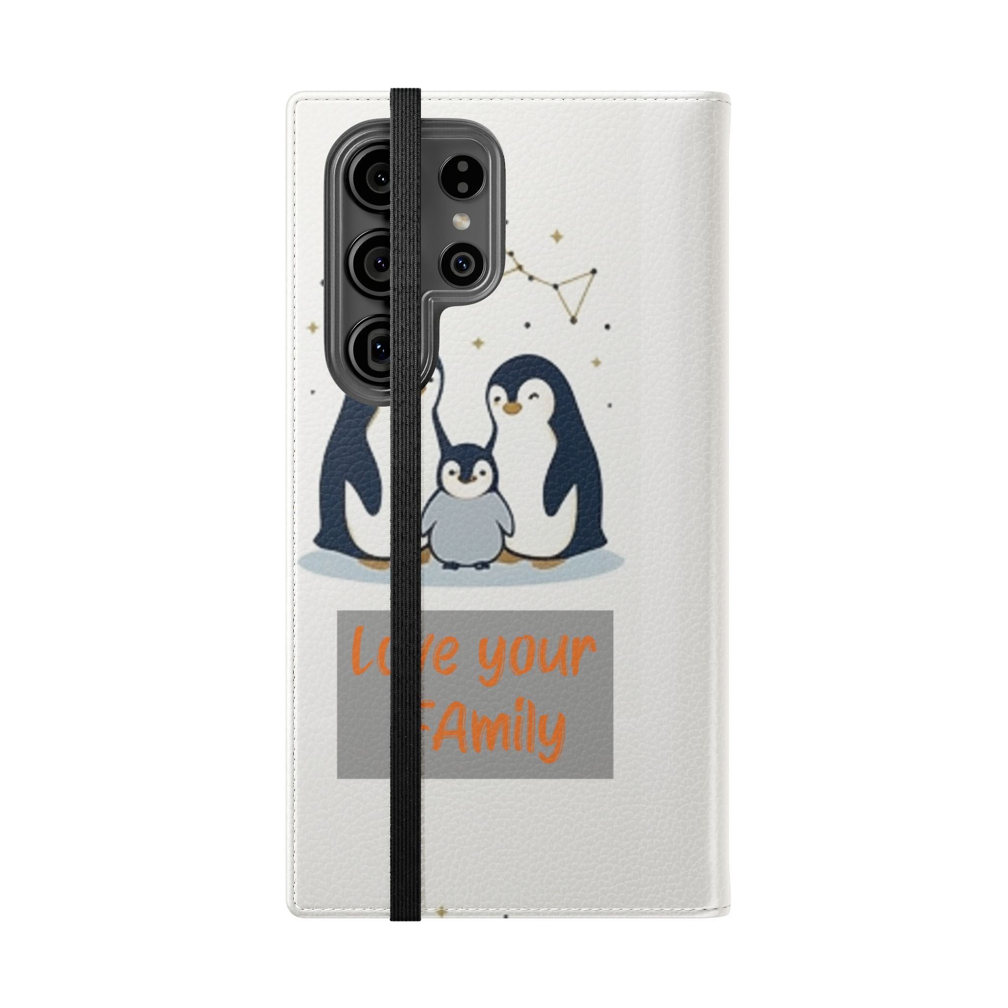 Penguin Family Love Phone flip case