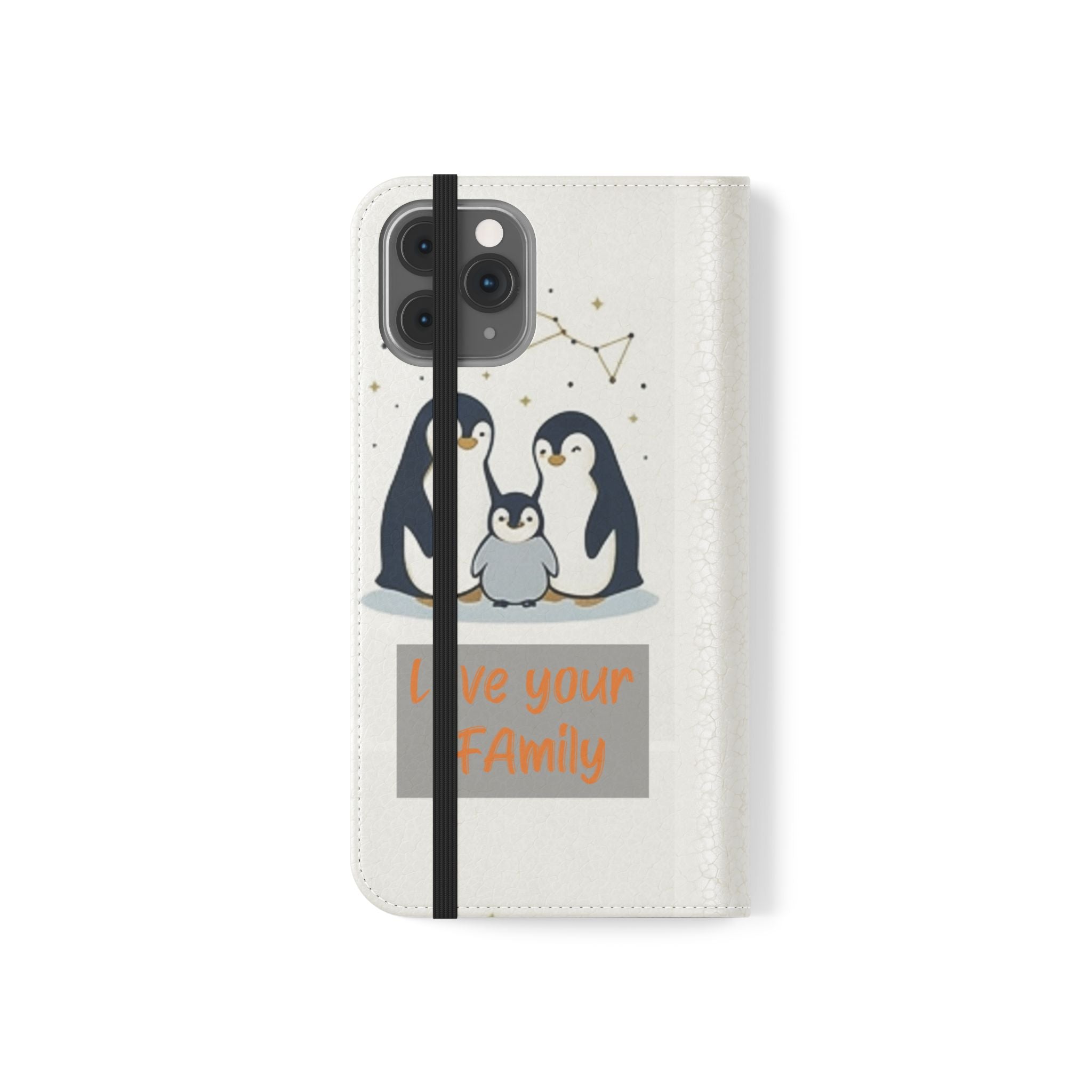 Penguin Family Love Phone flip case