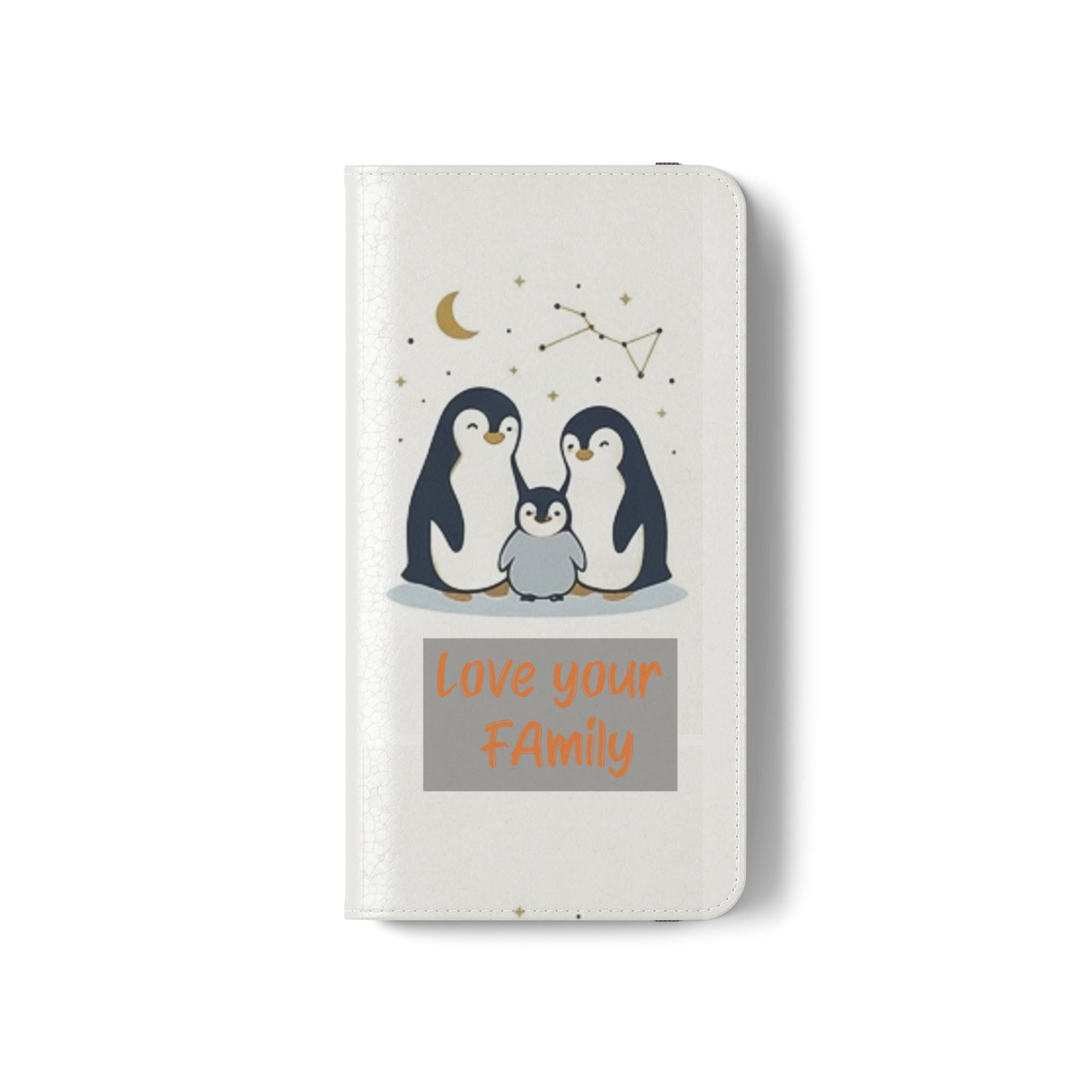 Penguin Family Love Phone flip case