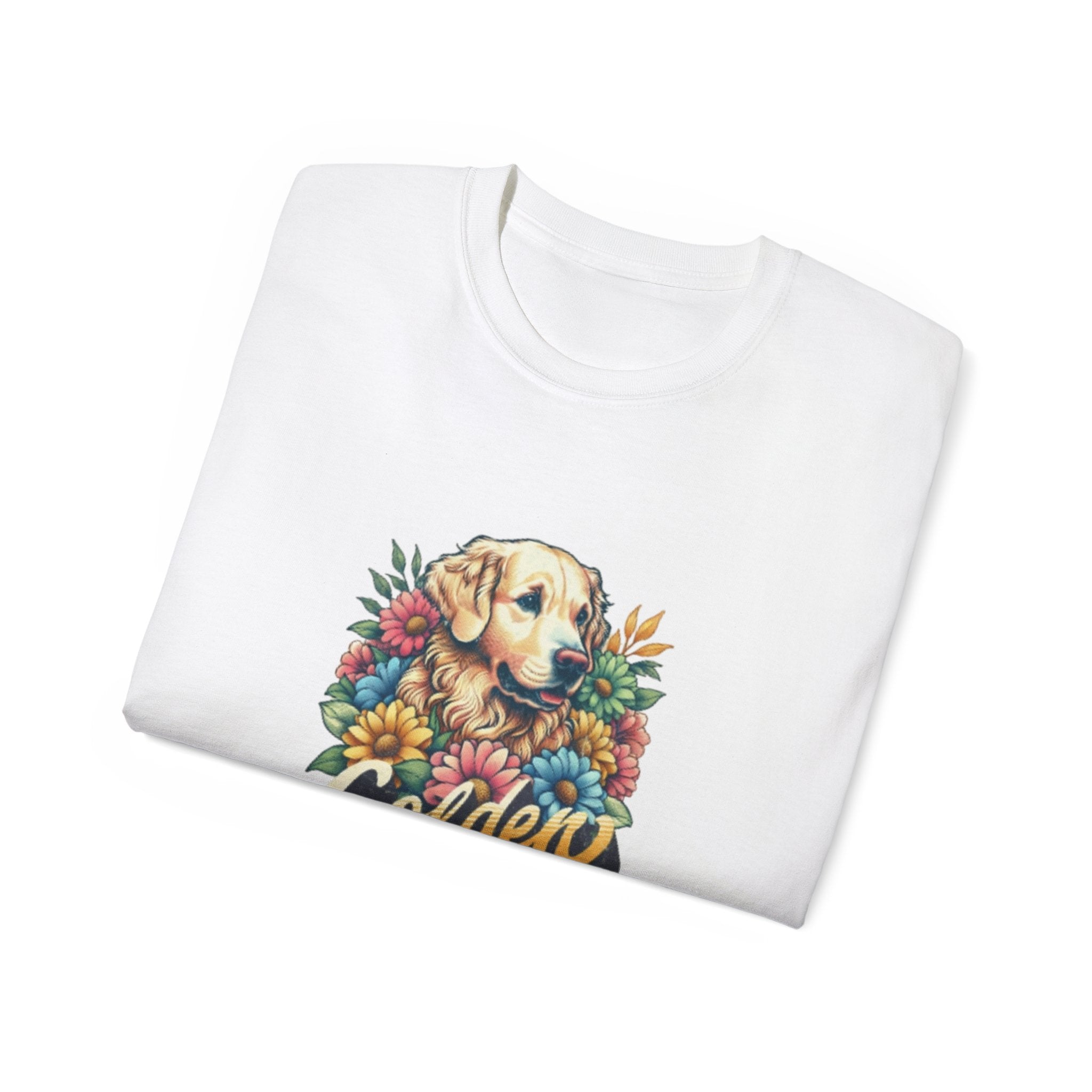 Labrador Retriever Shirt – Dog Floral Portrait Tee – Forever Loyal Forever Loved – Labrador Lover Gift