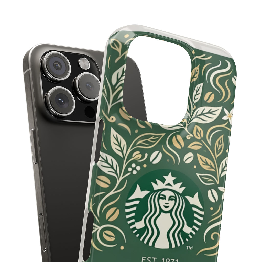 Starbucks Logo Phone Case | Green Coffee Shop iPhone Case
