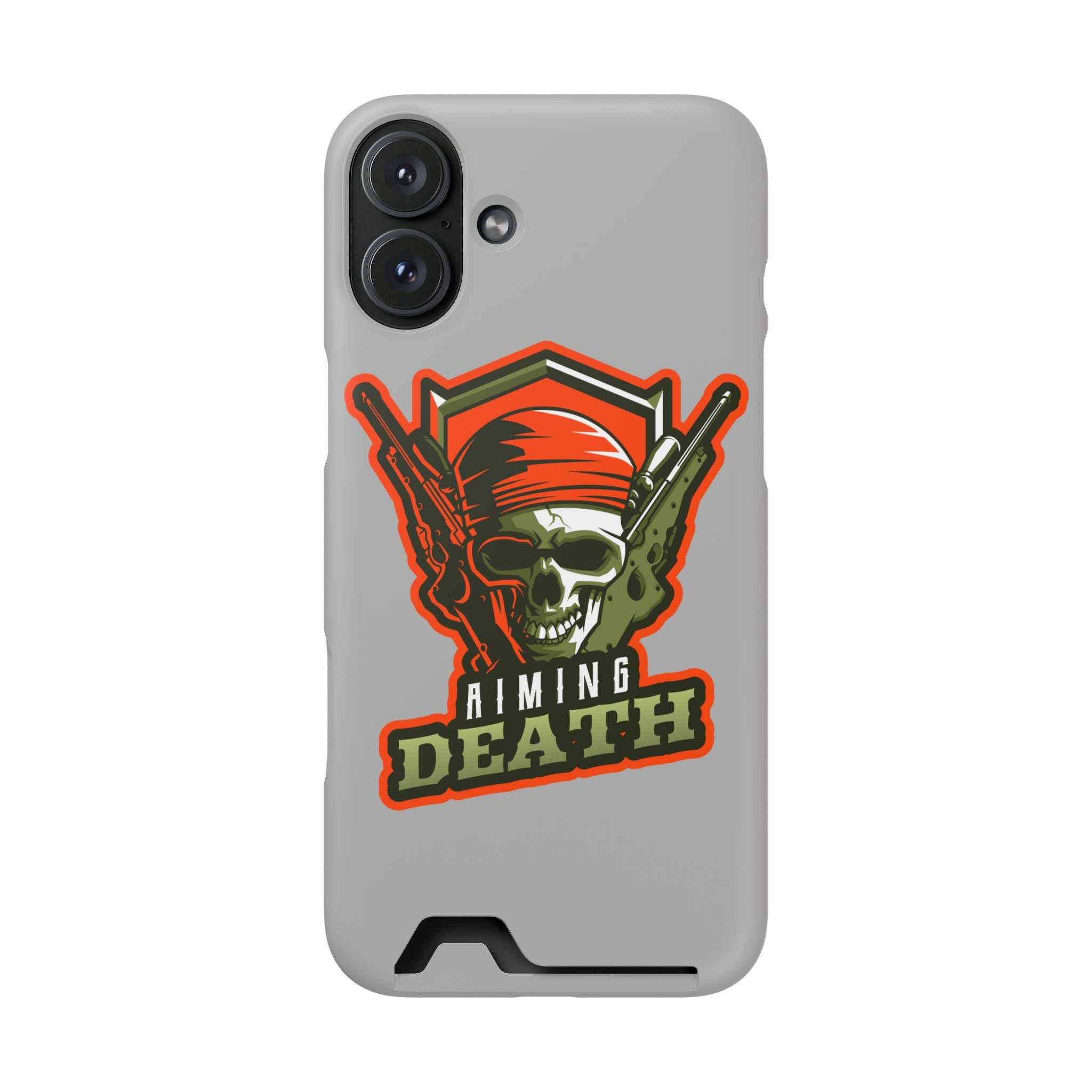 Skull with Bandana and Guns Phone Case