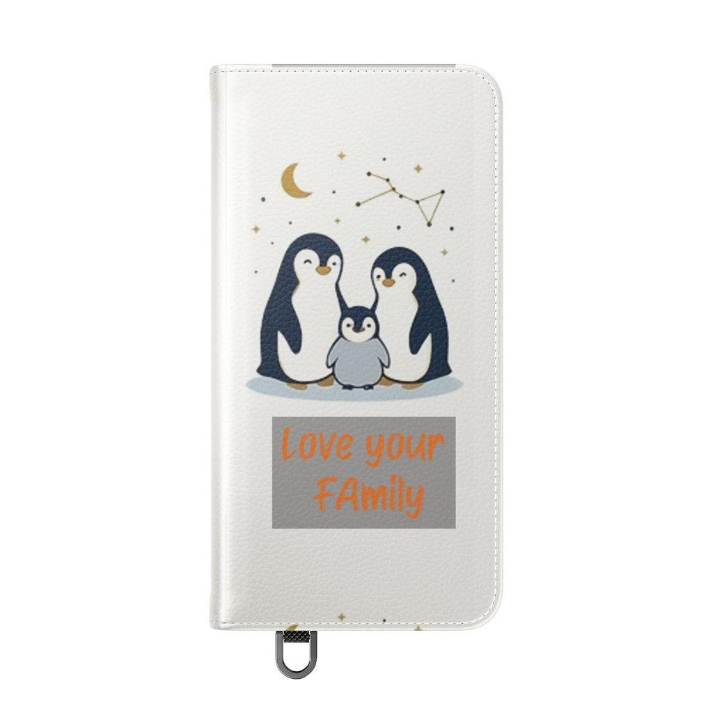Penguin Family Love Phone flip case