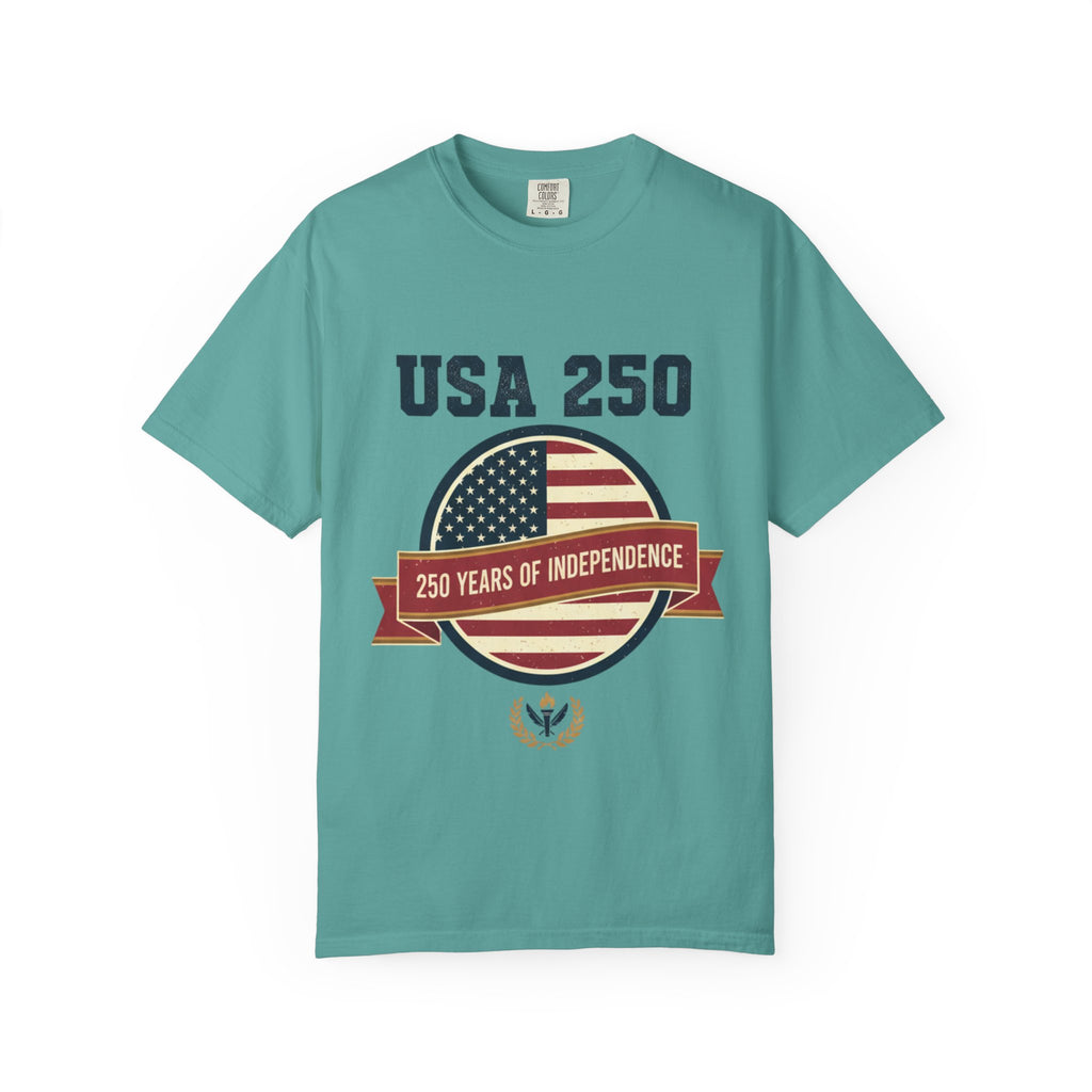 USA 250 Independence Badge T-Shirt | 250 Years of Independence