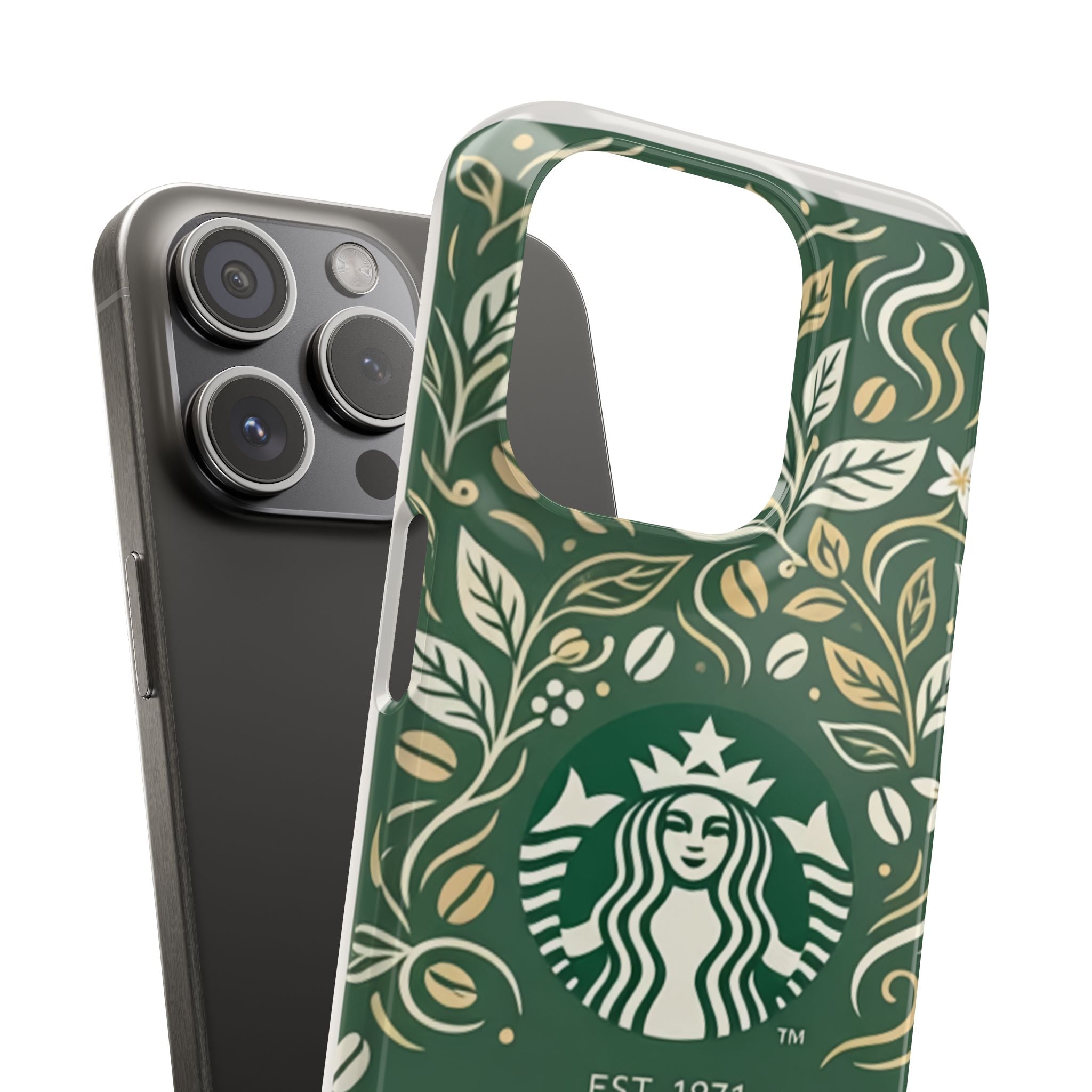 Starbucks Logo Phone Case | Green Coffee Shop iPhone Case