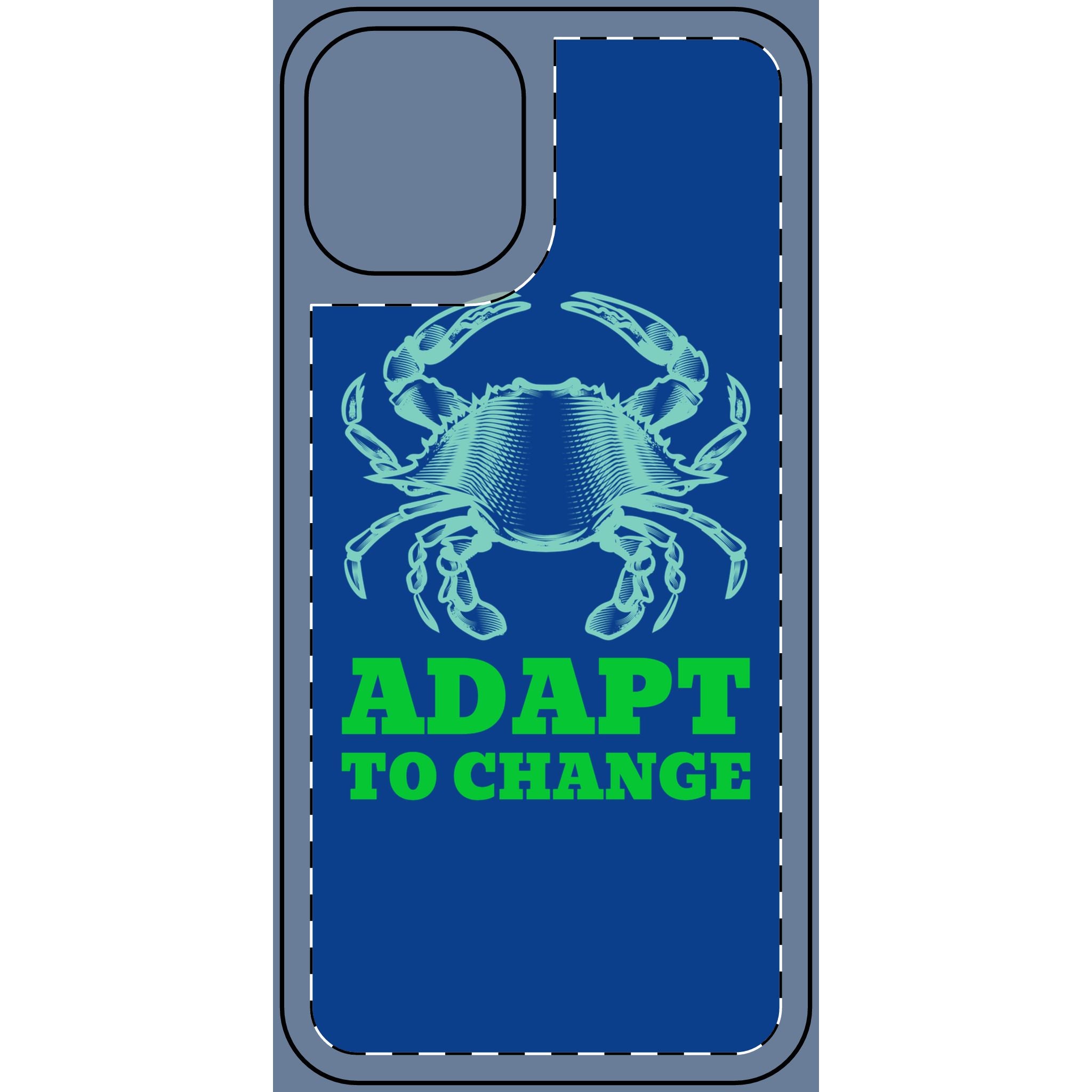 Crab illustration Adapt to Change Phone Cover