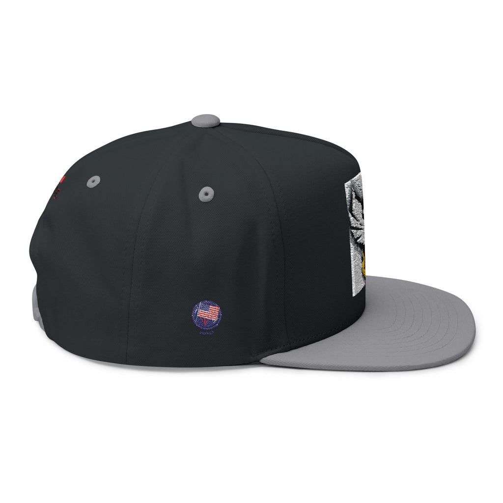 Embroidered Flat Bill Cap — Bold Eagle Logo