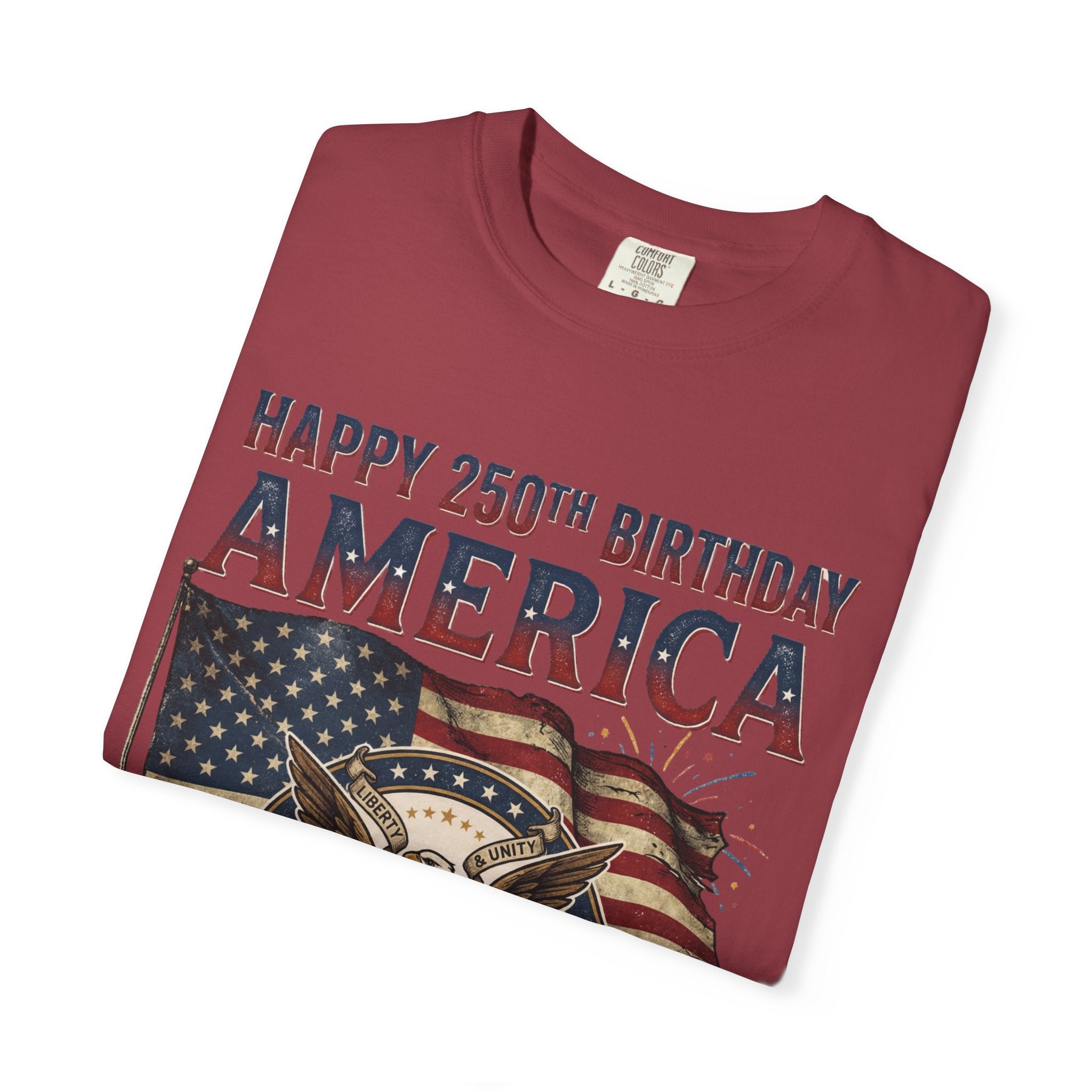 America 250th Anniversary T-Shirt — "Happy 250th Birthday America" Patriotic Tee (1776–2026)