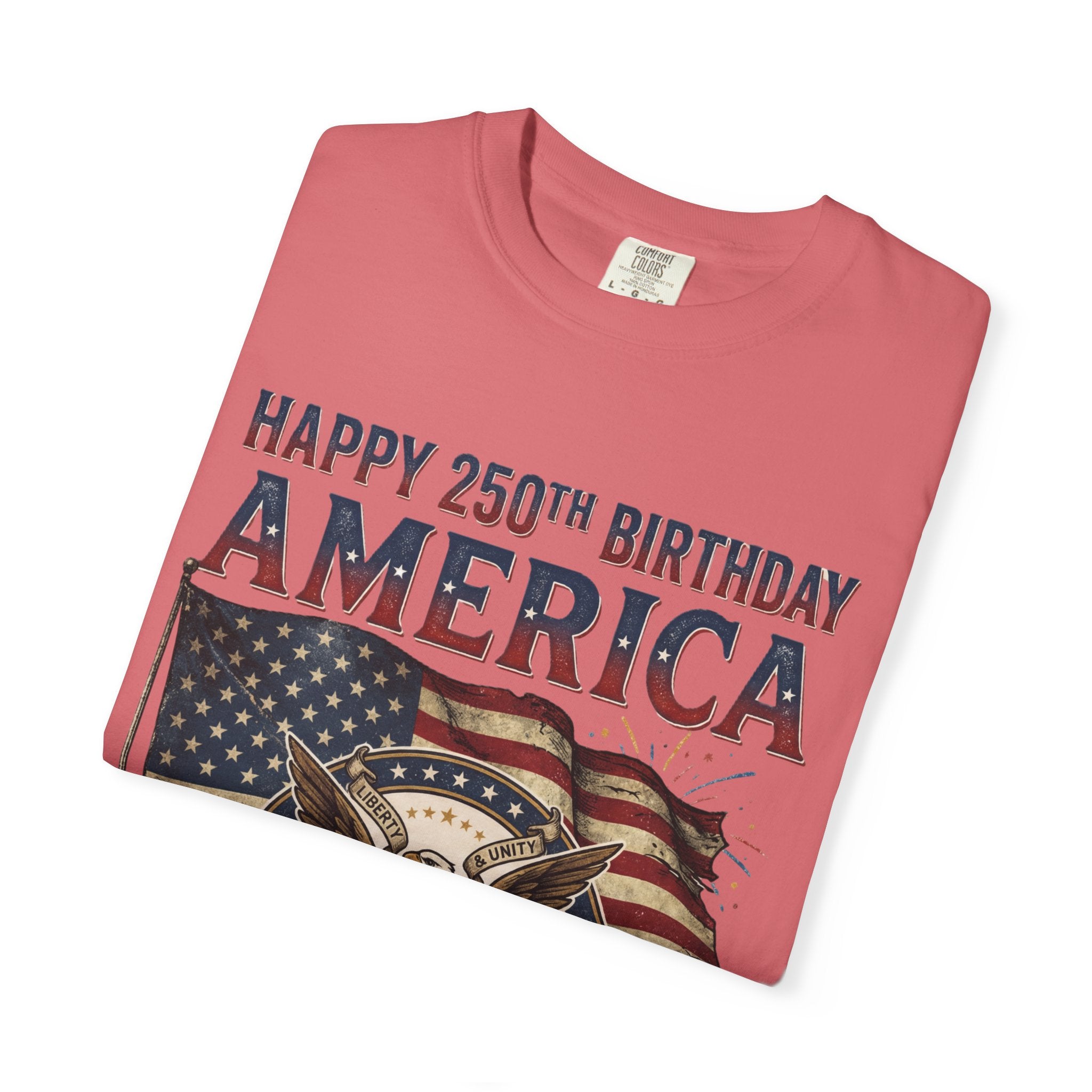 America 250th Anniversary T-Shirt — "Happy 250th Birthday America" Patriotic Tee (1776–2026)