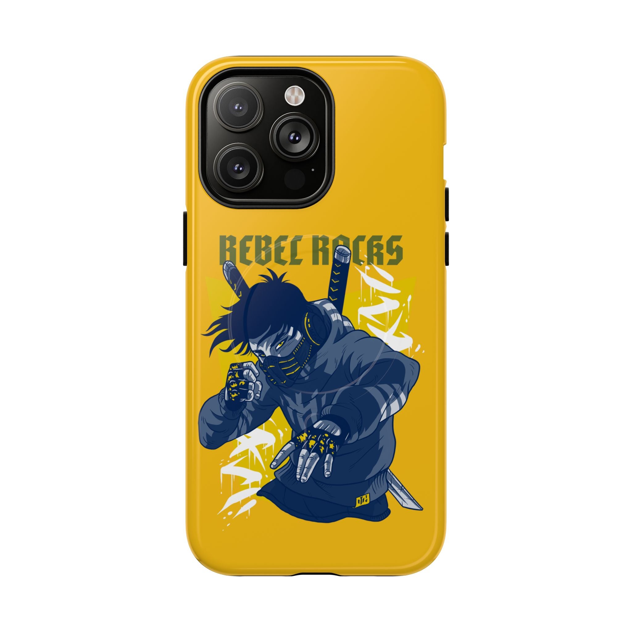 Rebel Ninja Illustration Phone Case | Tough Magnetic Case