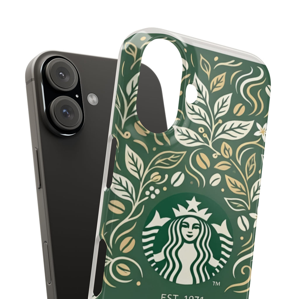 Starbucks Logo Phone Case | Green Coffee Shop iPhone Case