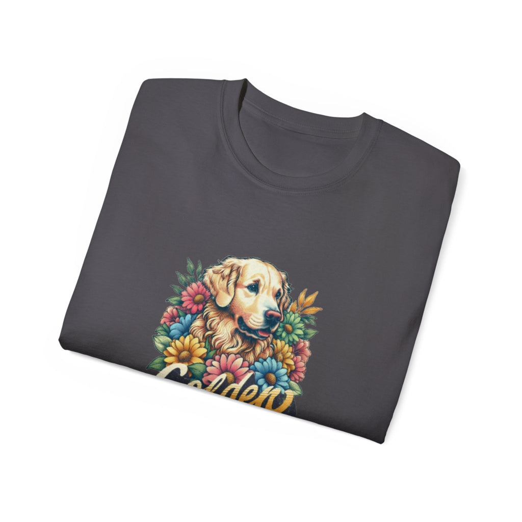 Labrador Retriever Shirt – Dog Floral Portrait Tee – Forever Loyal Forever Loved – Labrador Lover Gift