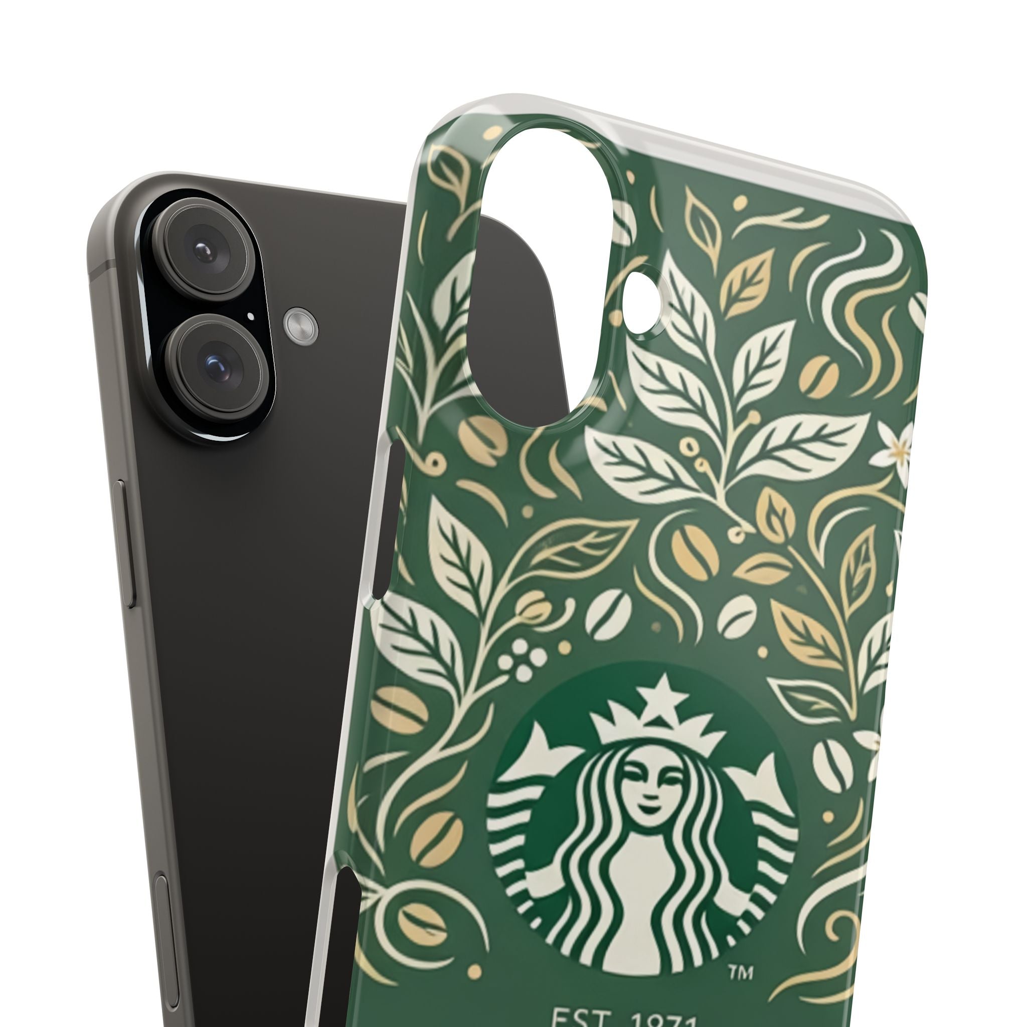 Starbucks Logo Phone Case | Green Coffee Shop iPhone Case