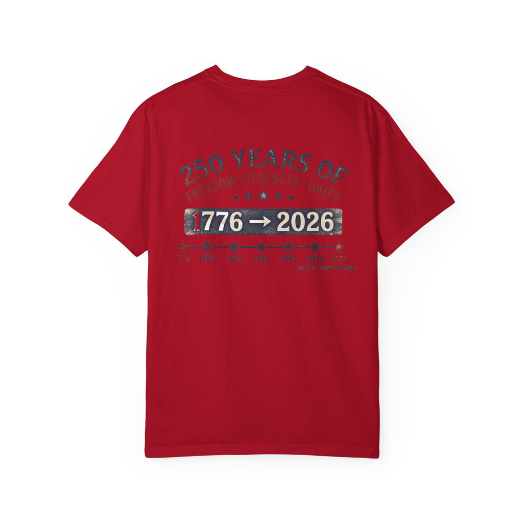 America 250th Anniversary T-Shirt — "Happy 250th Birthday America" Patriotic Tee (1776–2026)