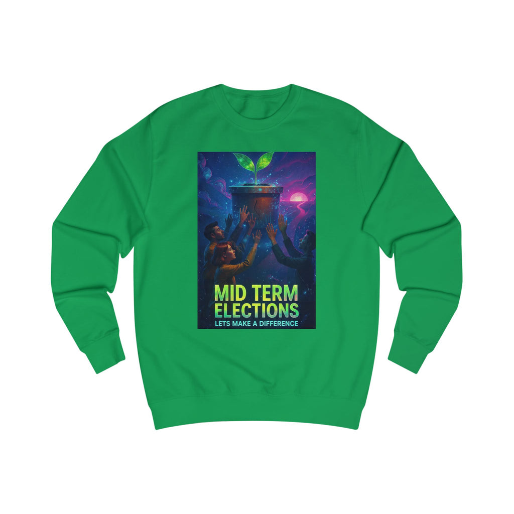 Mid Term Elections sweatshirt | Rebooting Democracy back print