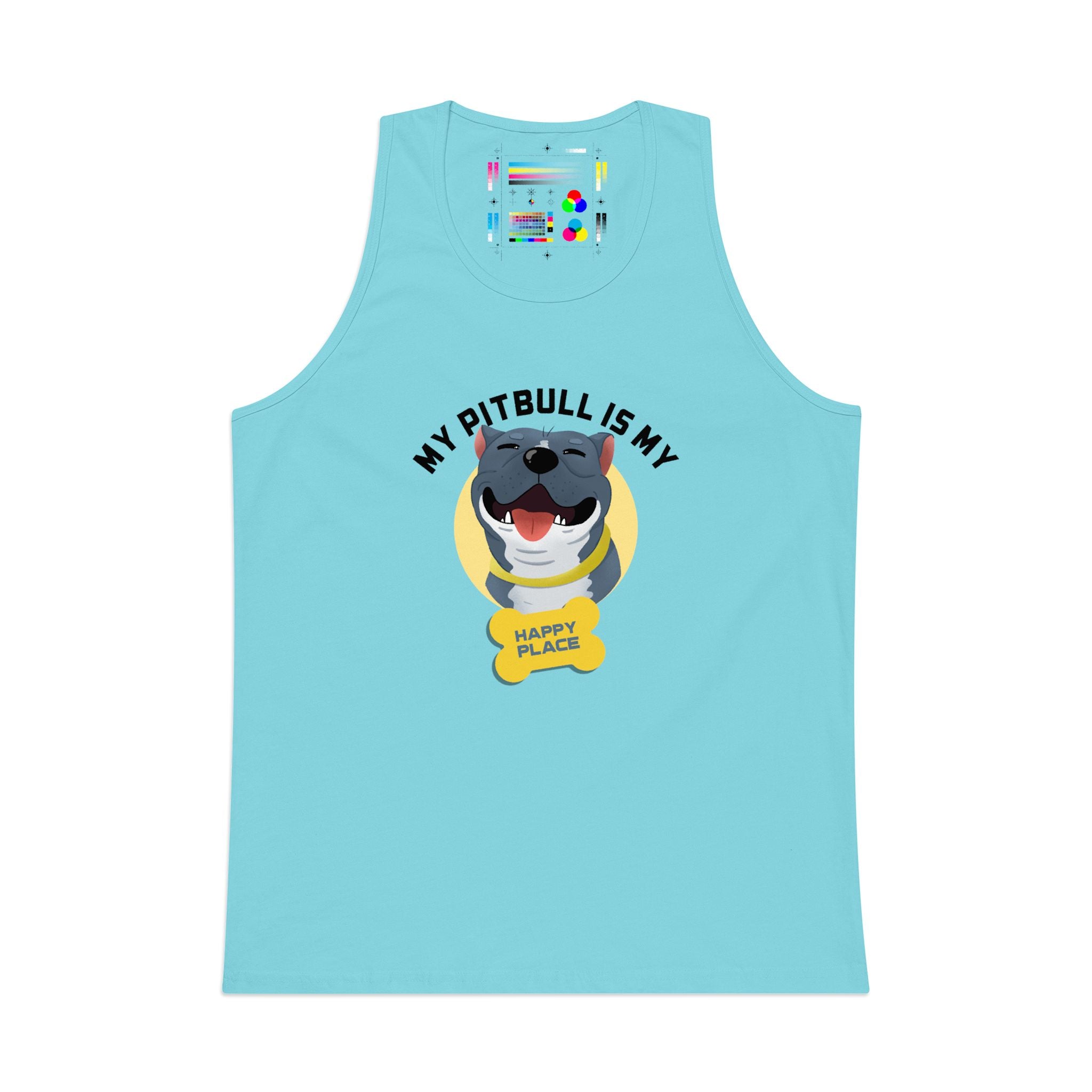 My Pitbull Is My Happy Place Tank | Pitbull Dog Tank Top