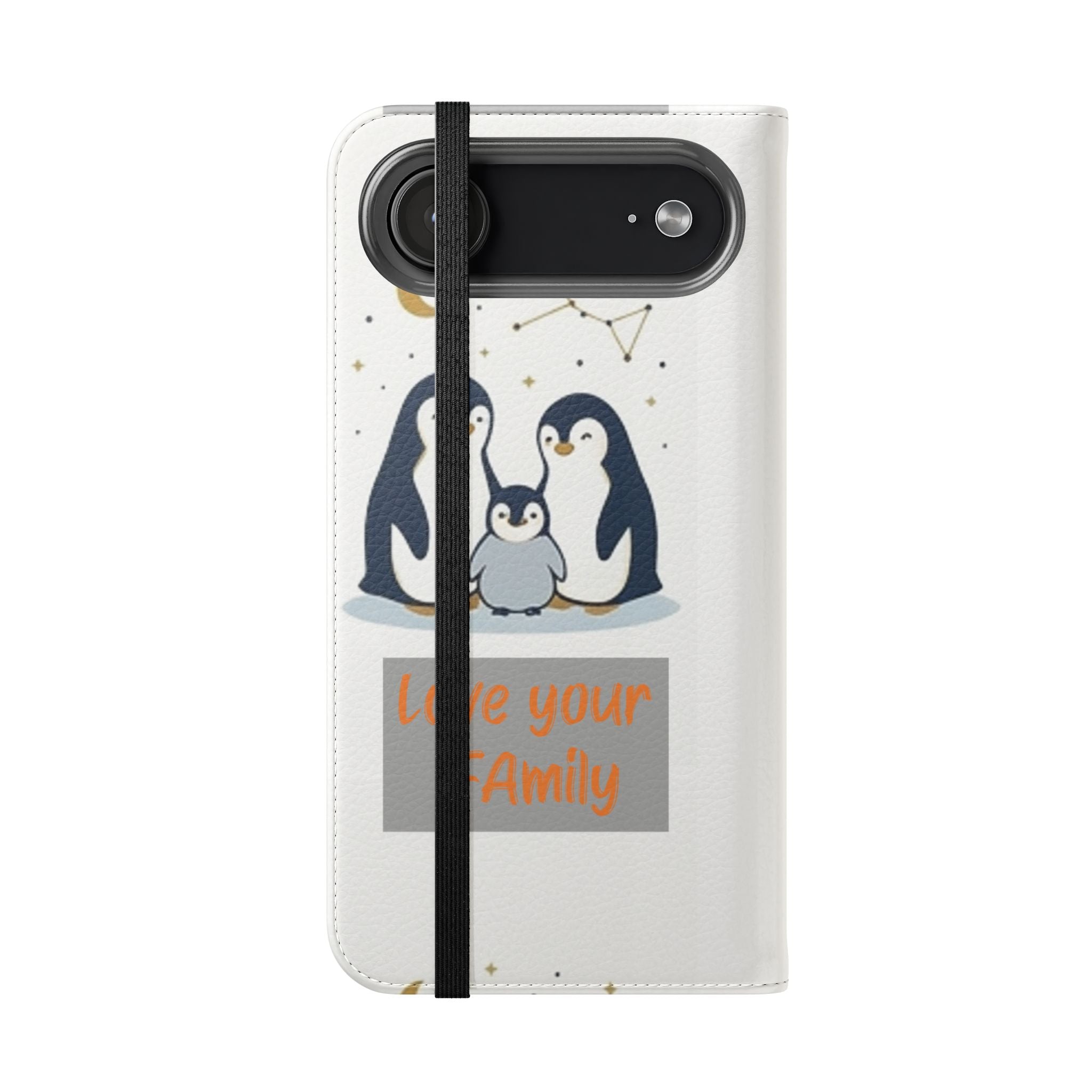 Penguin Family Love Phone flip case