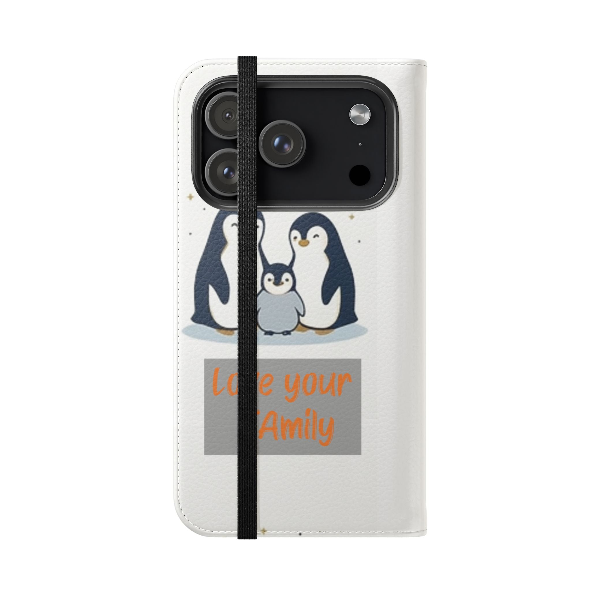 Penguin Family Love Phone flip case