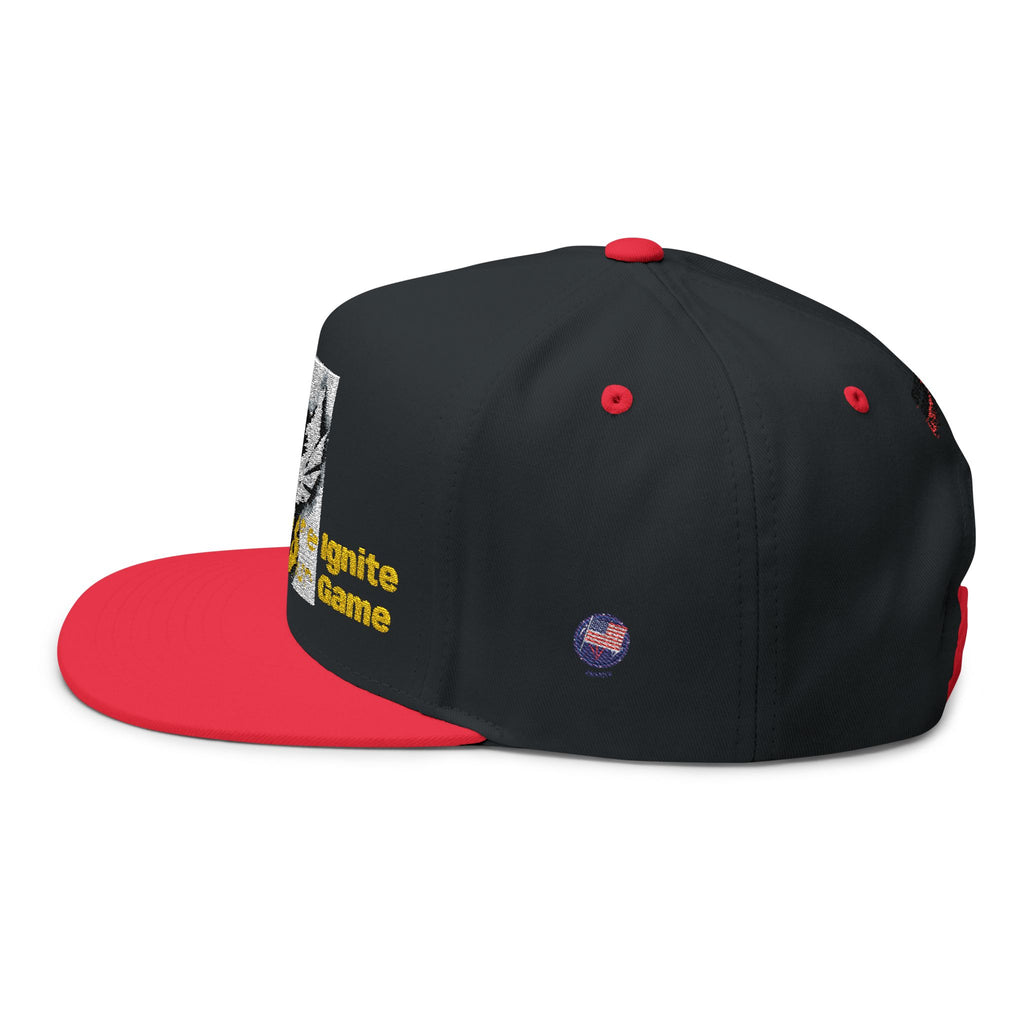 Embroidered Flat Bill Cap — Bold Eagle Logo
