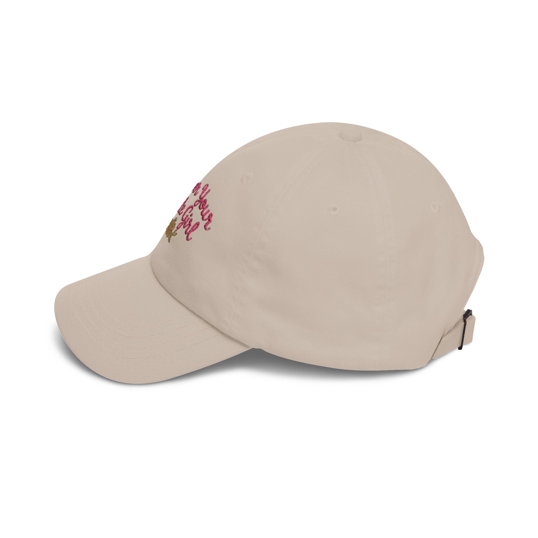 Dad Cap — "Forever Your Little Girl" Embroidered Floral Hat