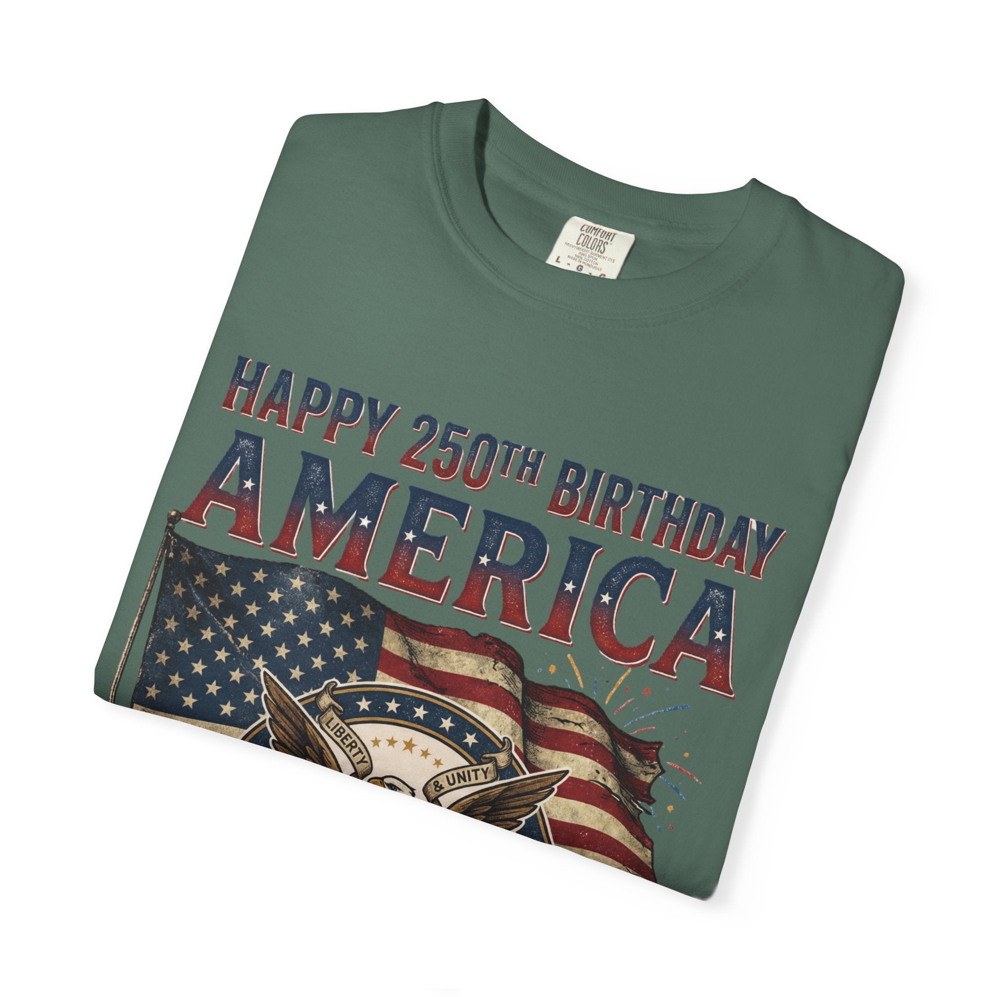America 250th Anniversary T-Shirt — "Happy 250th Birthday America" Patriotic Tee (1776–2026)