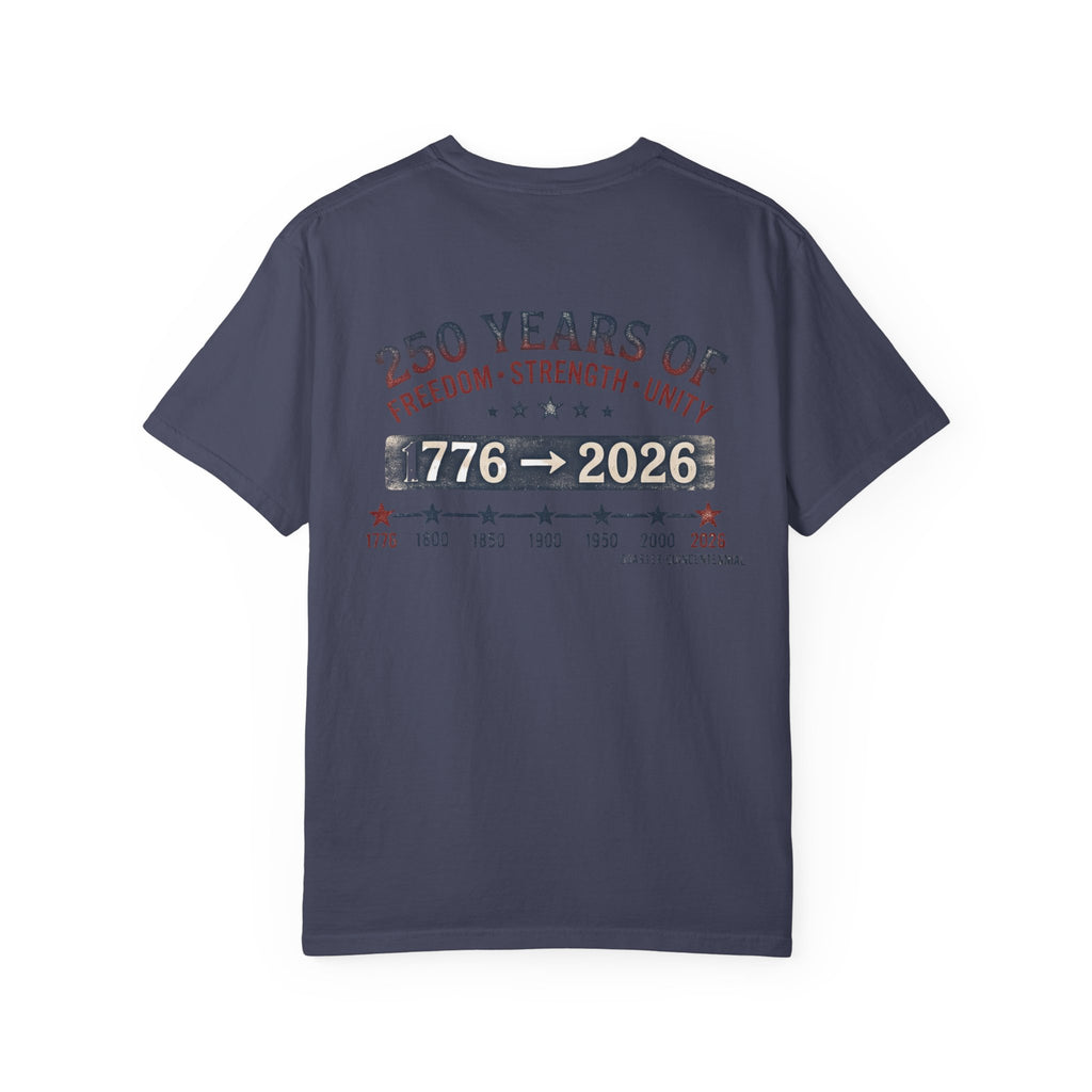 America 250th Anniversary T-Shirt — "Happy 250th Birthday America" Patriotic Tee (1776–2026)