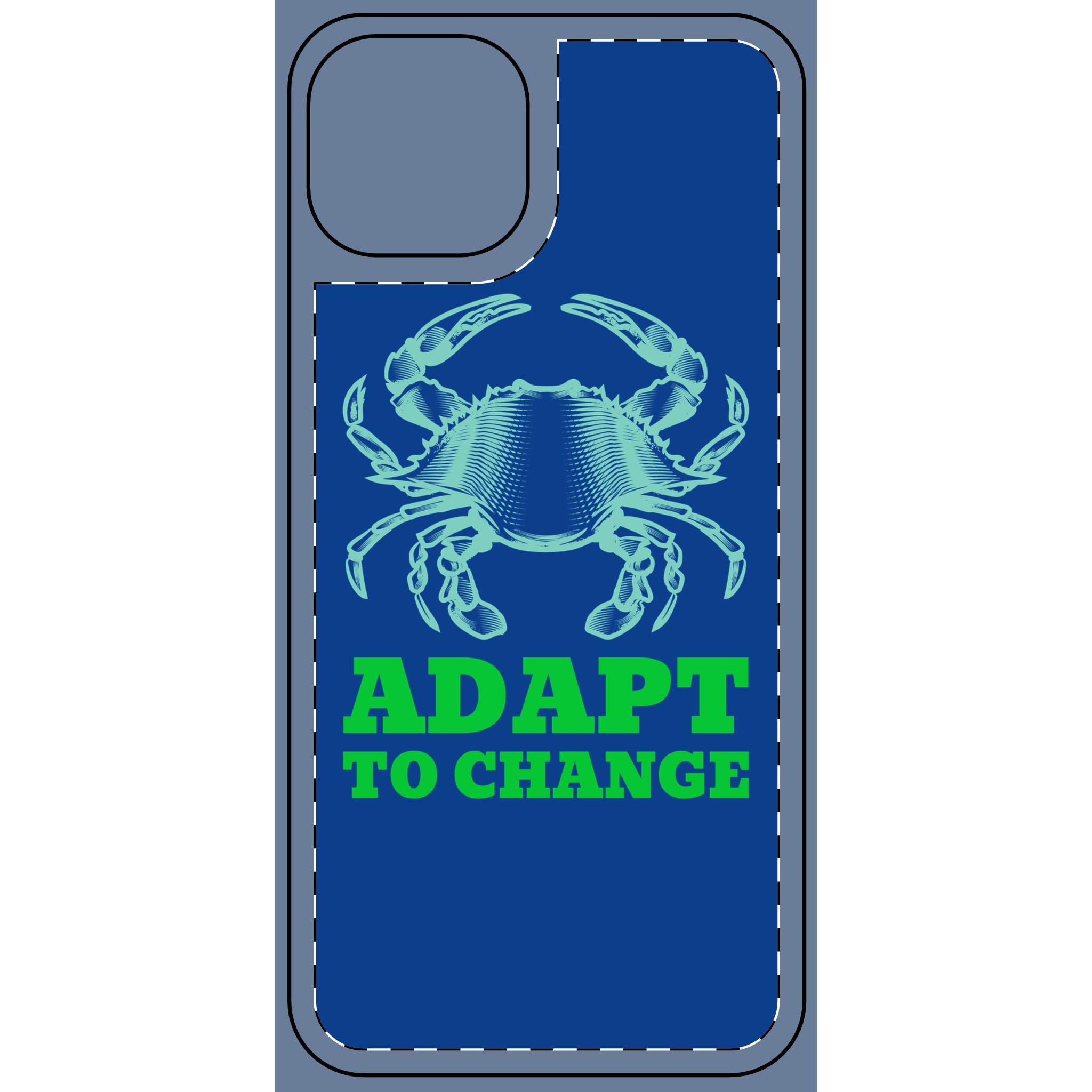 Crab illustration Adapt to Change Phone Cover