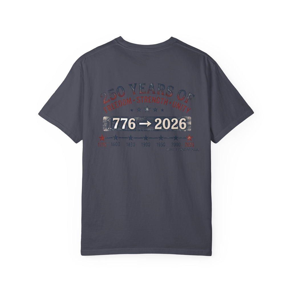 America 250th Anniversary T-Shirt — "Happy 250th Birthday America" Patriotic Tee (1776–2026)