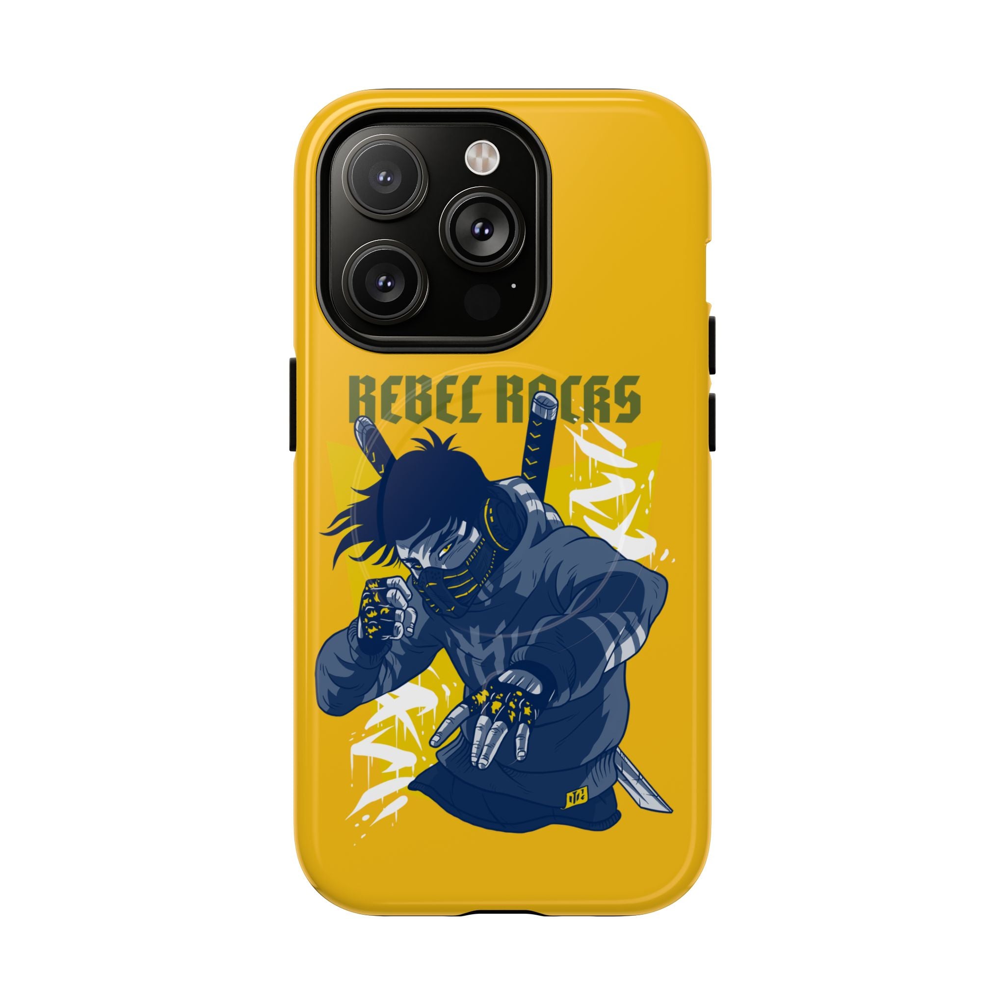 Rebel Ninja Illustration Phone Case | Tough Magnetic Case