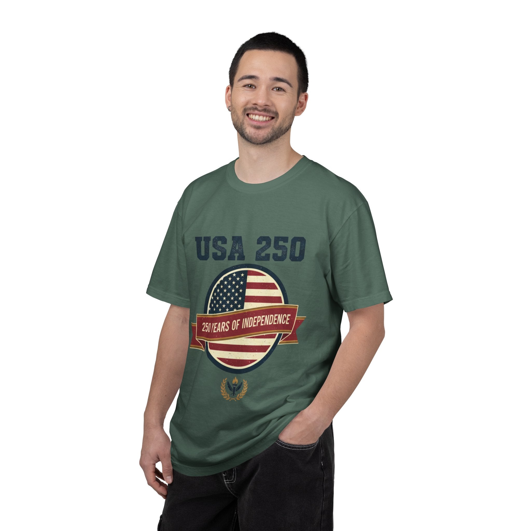 USA 250 Independence Badge T-Shirt | 250 Years of Independence