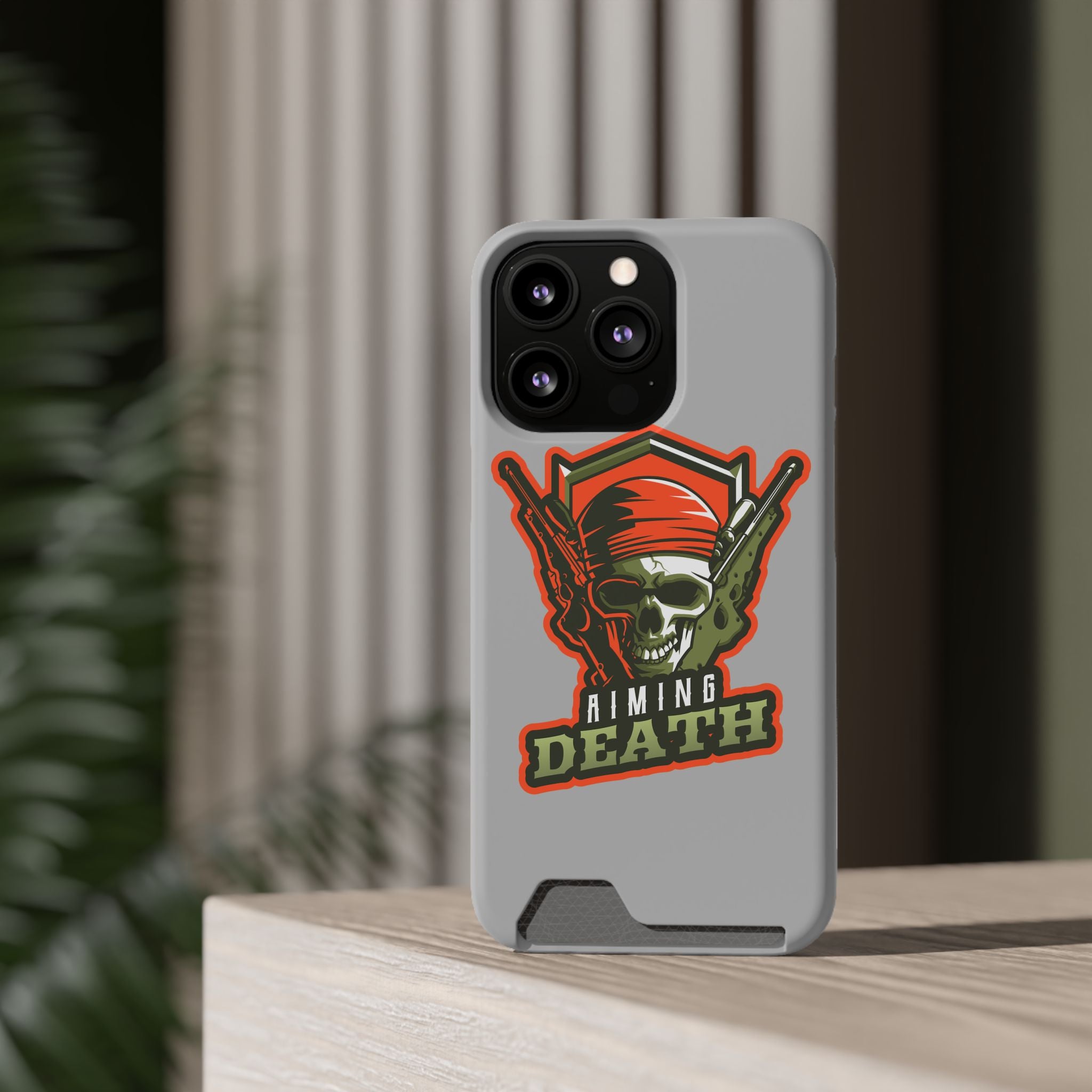 Skull with Bandana and Guns Phone Case