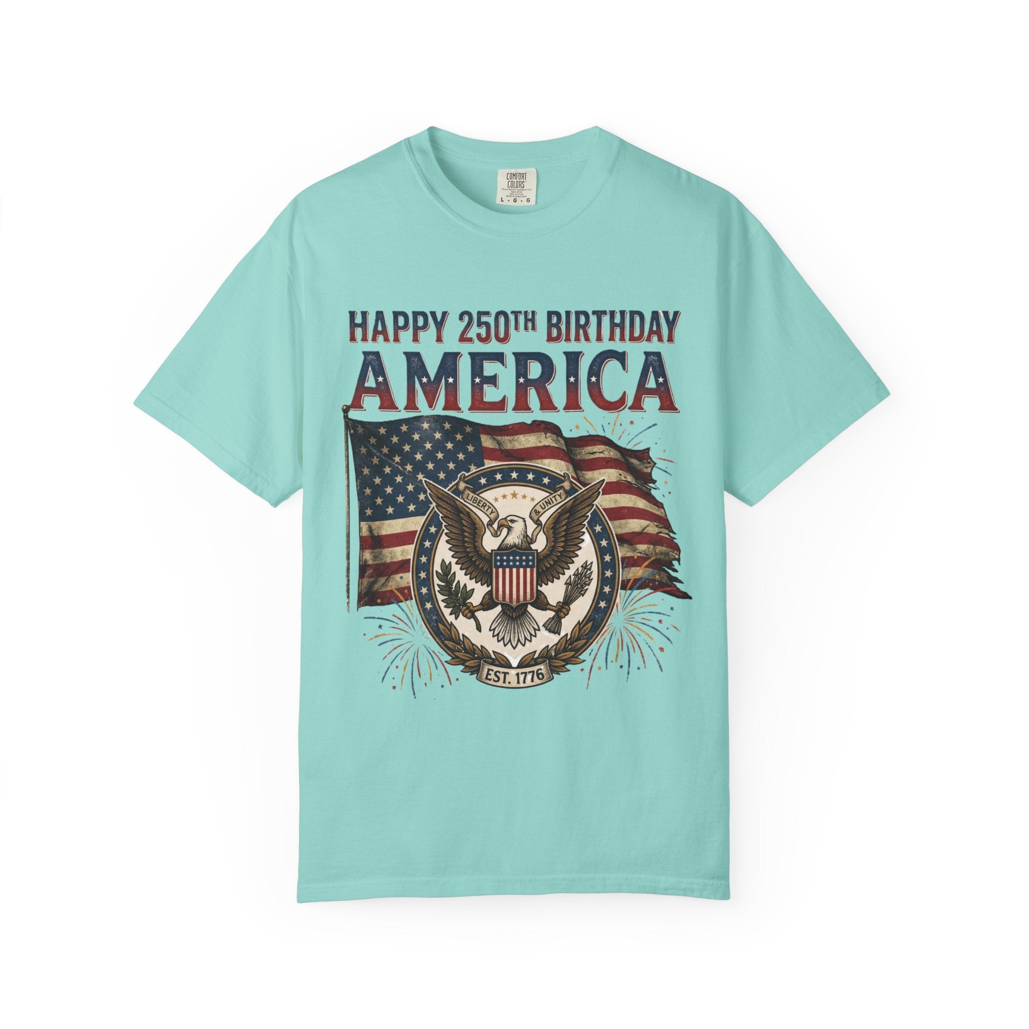 America 250th Anniversary T-Shirt — "Happy 250th Birthday America" Patriotic Tee (1776–2026)